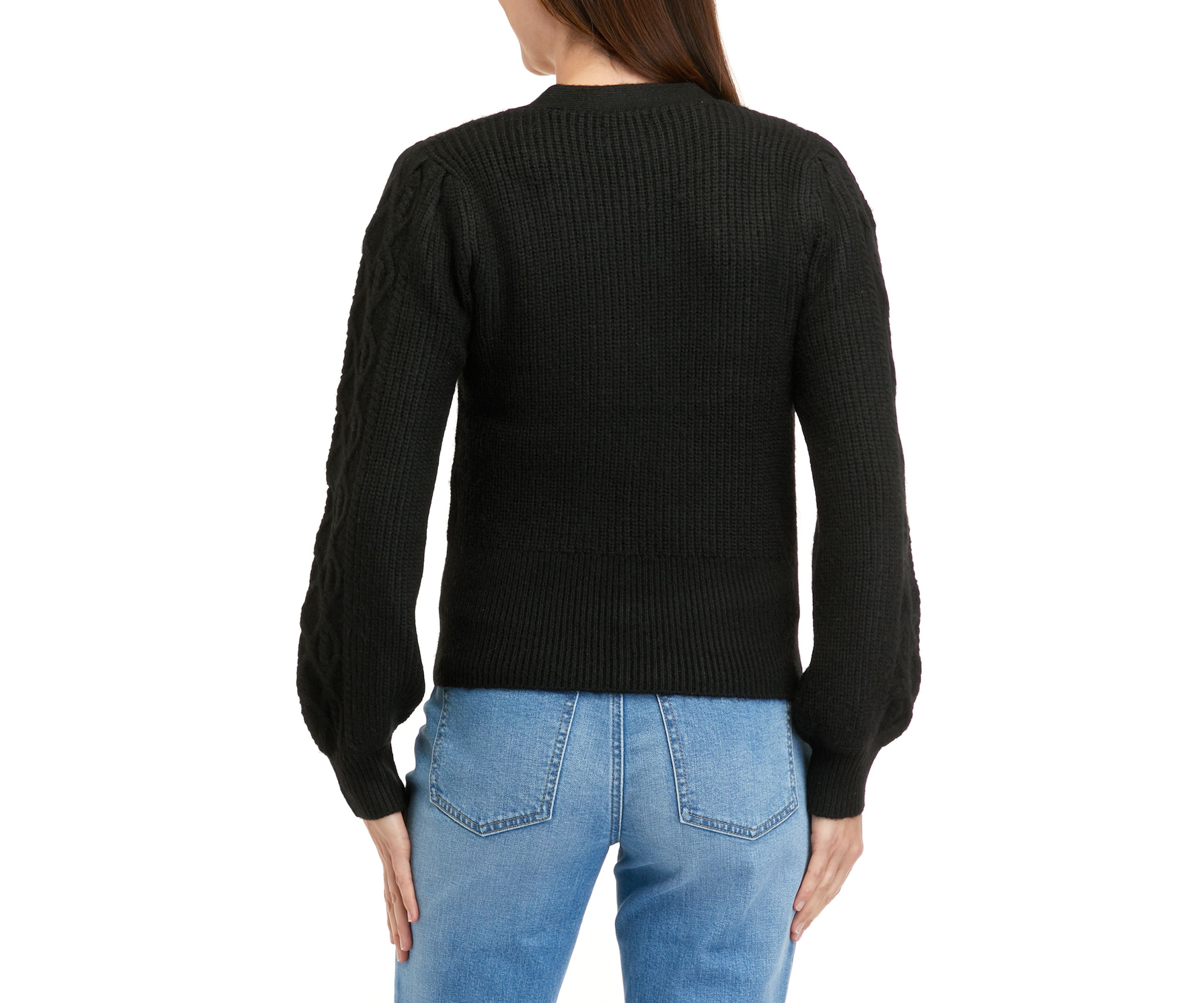 Womens Jeweled Button Cardigan
