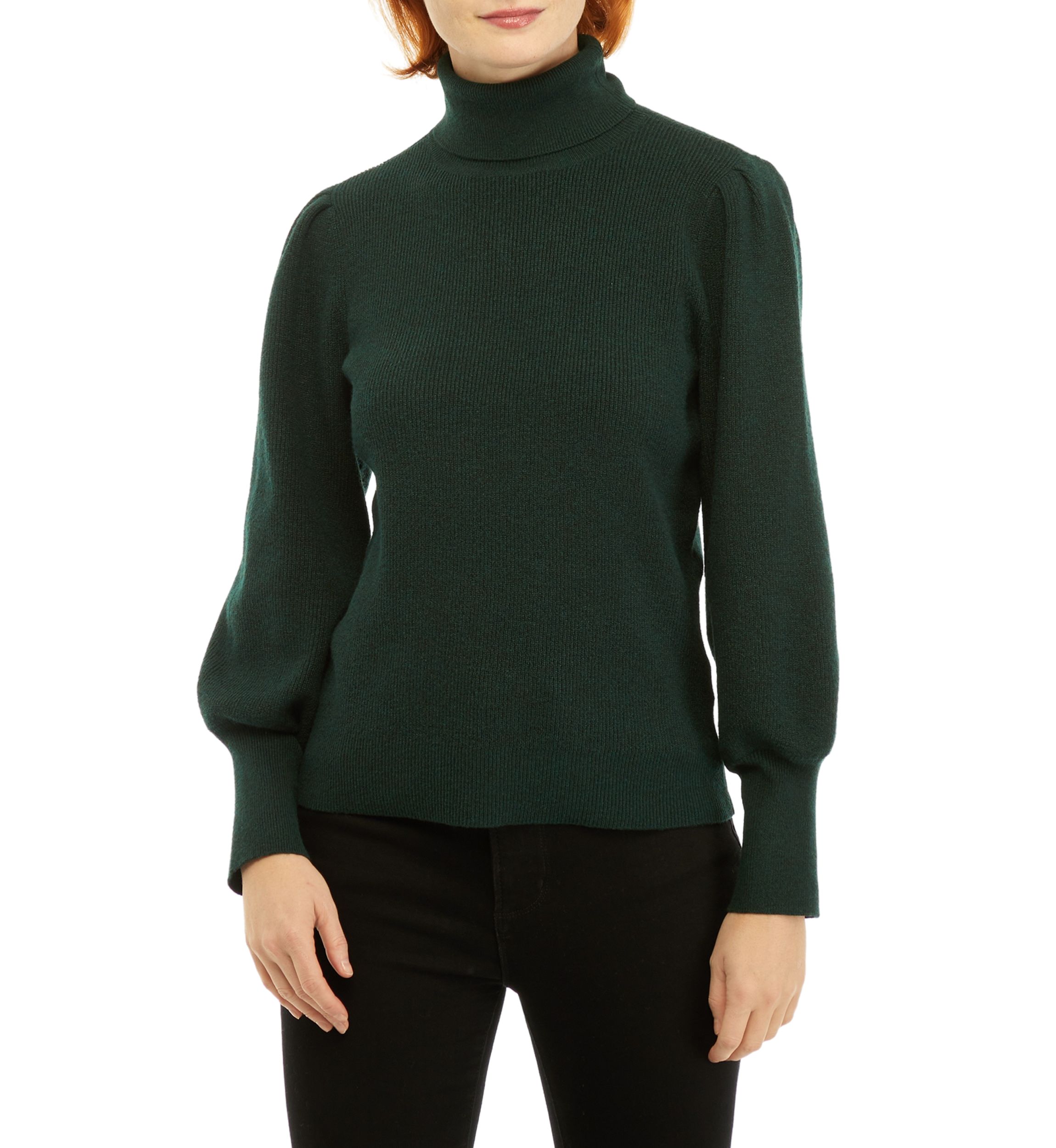 Petite Long Sleeve Turtleneck Pullover Sweater