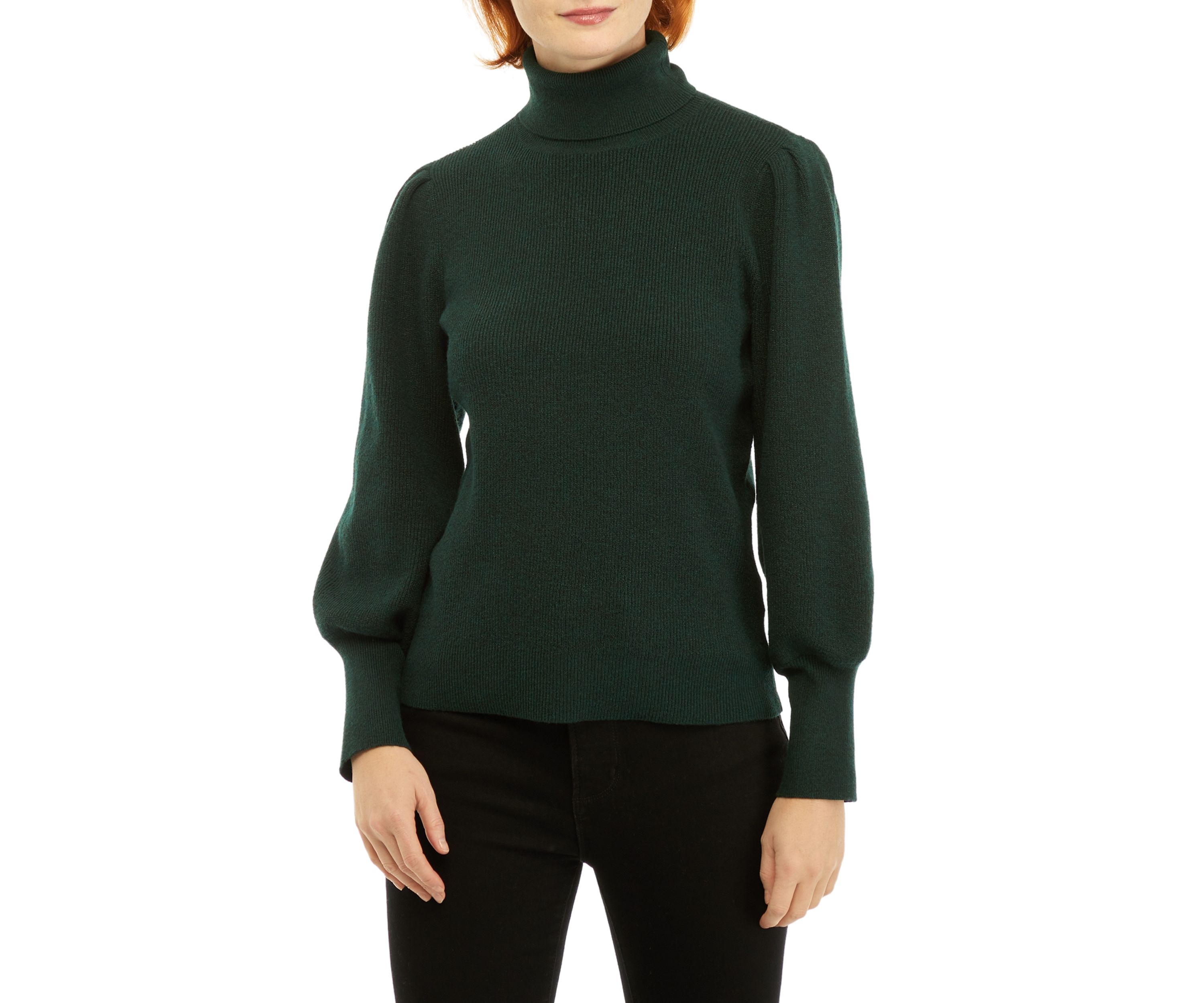 Petite Long Sleeve Turtleneck Pullover Sweater