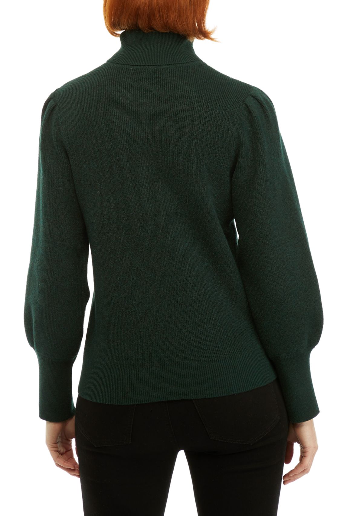 Petite Long Sleeve Turtleneck Pullover Sweater