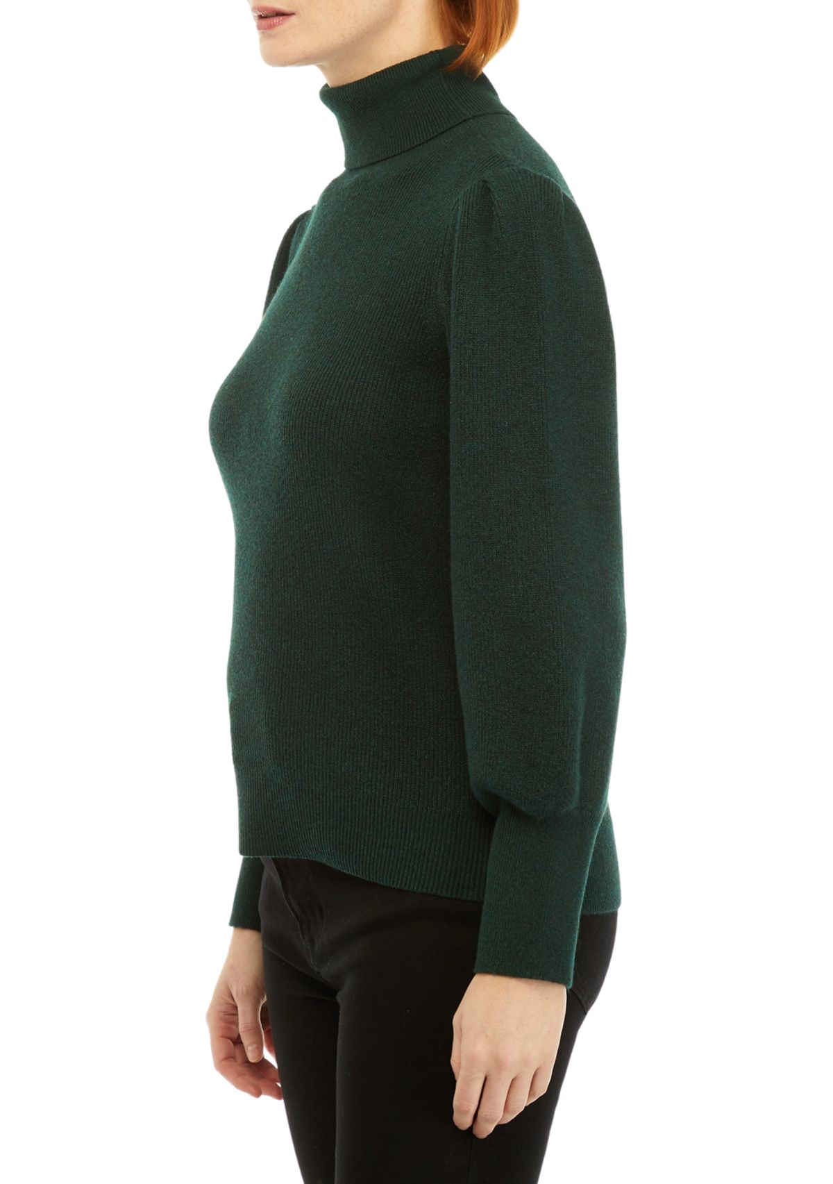 Petite Long Sleeve Turtleneck Pullover Sweater