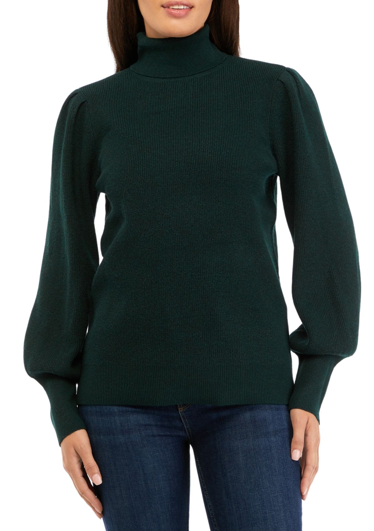 Womens Long Sleeve Turtleneck Pullover Sweater