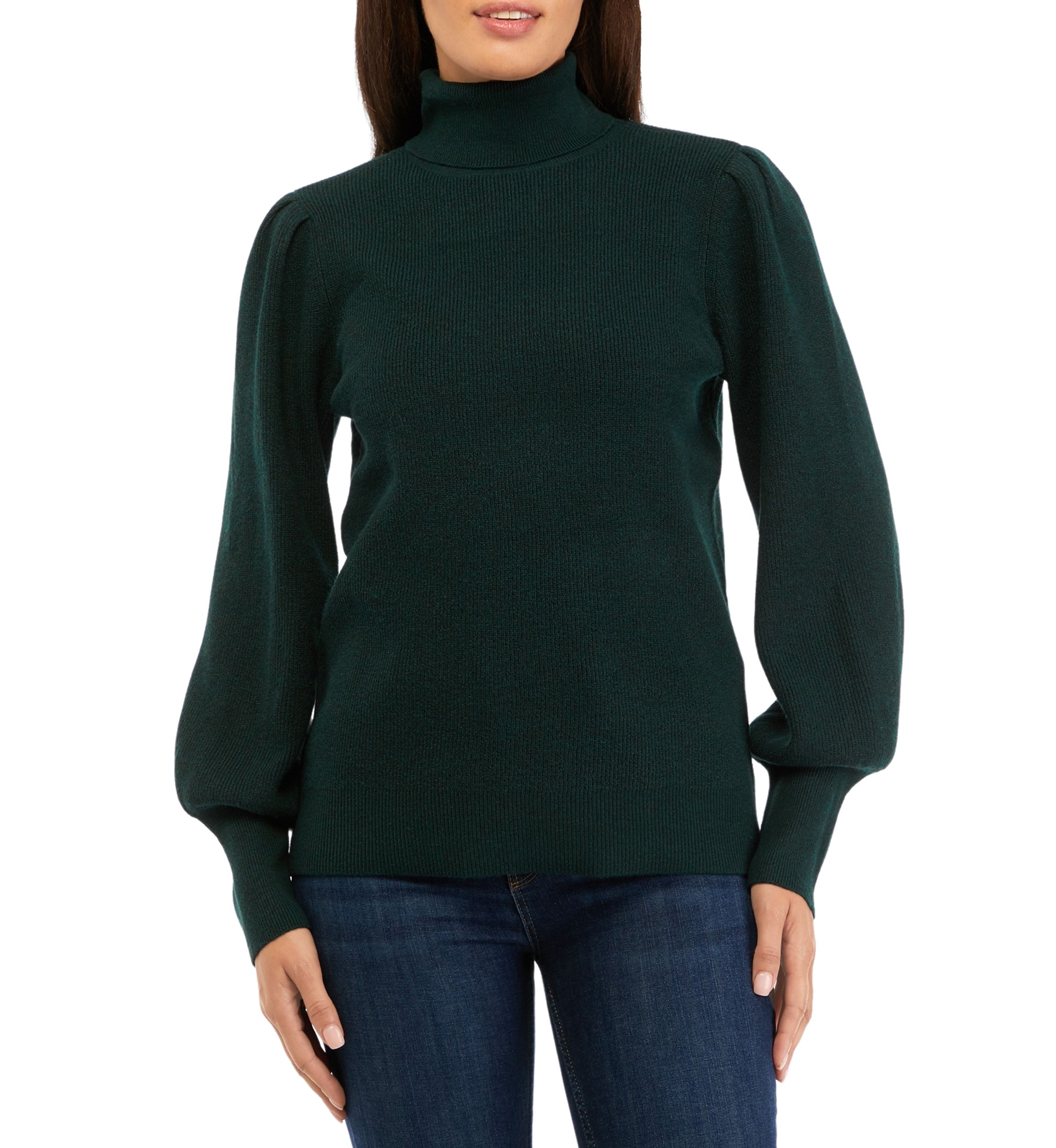 Womens Long Sleeve Turtleneck Pullover Sweater