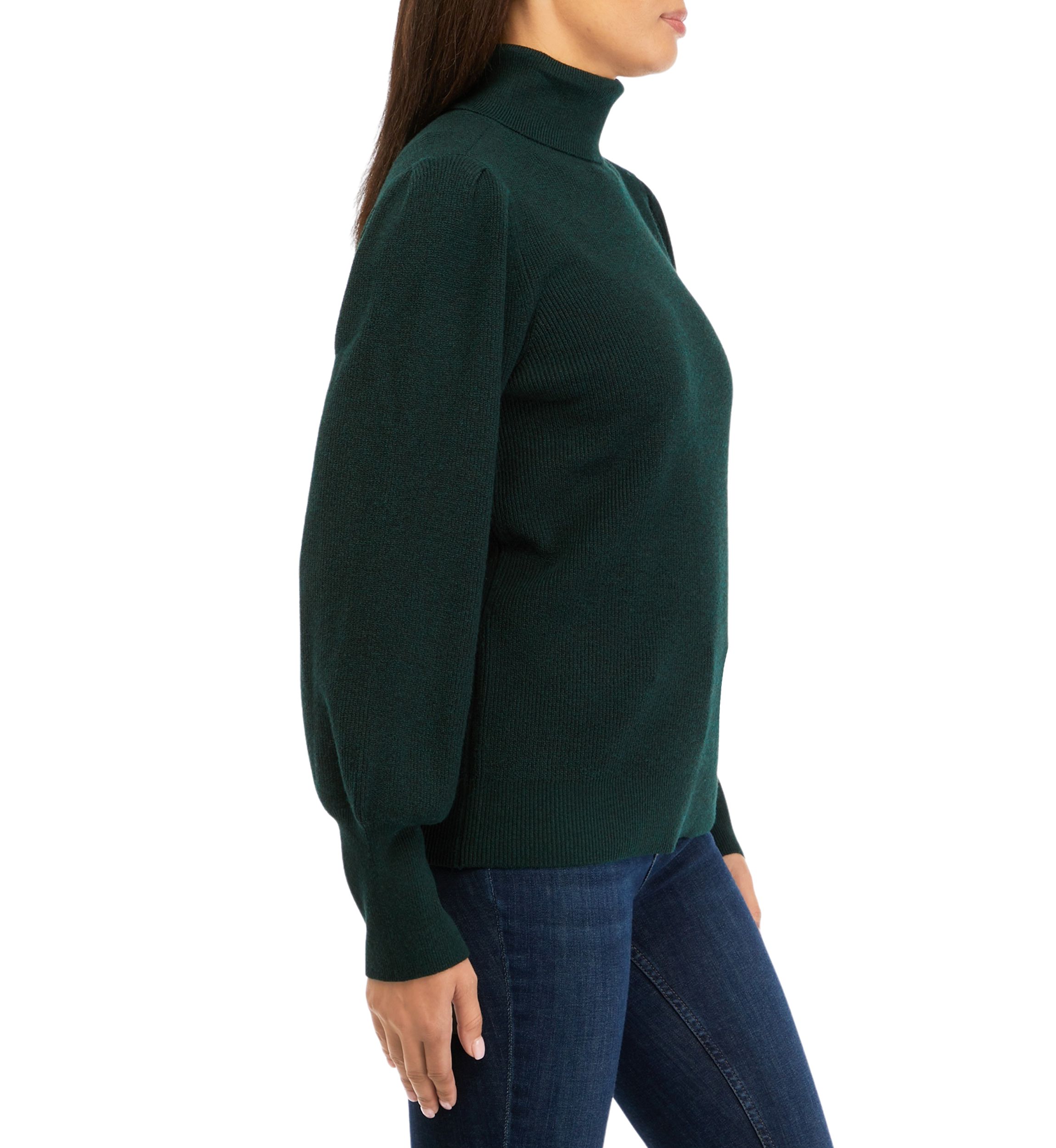 Womens Long Sleeve Turtleneck Pullover Sweater