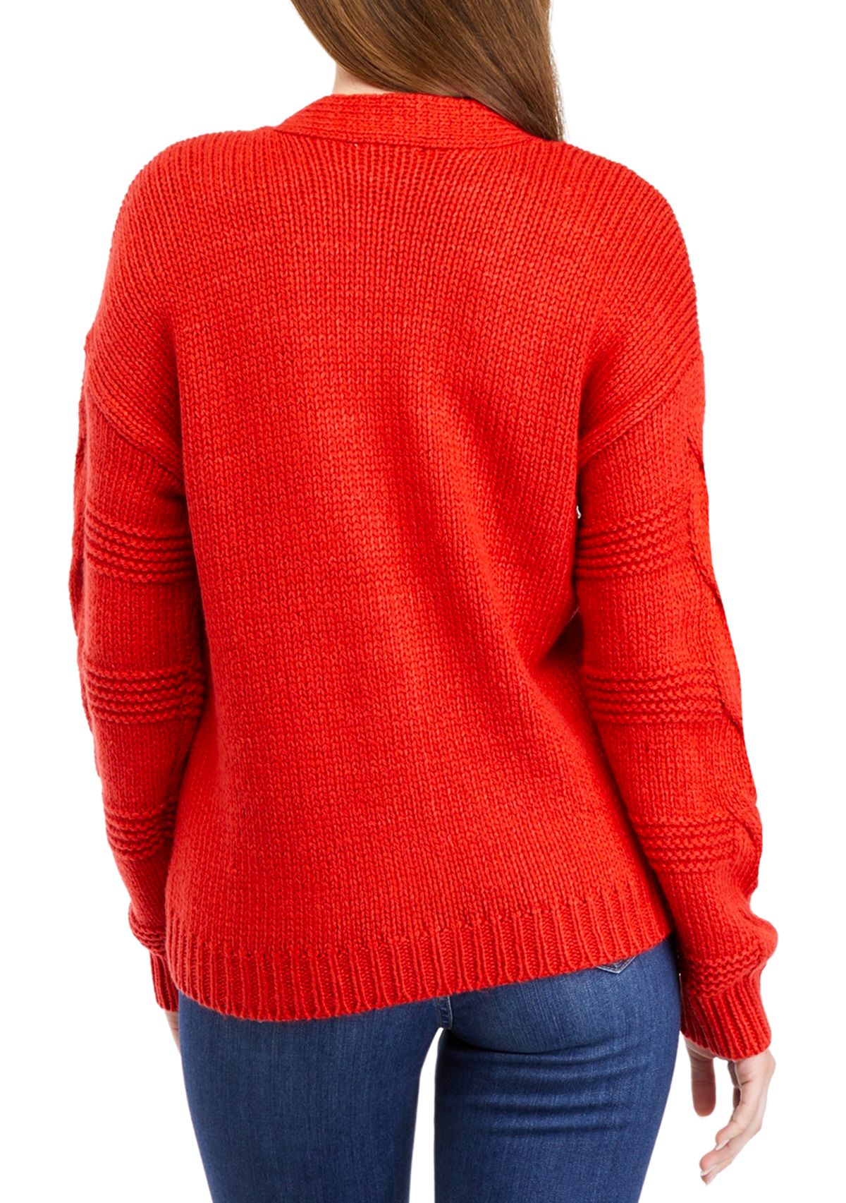 Petite Chunky Stich Knit Cardigan