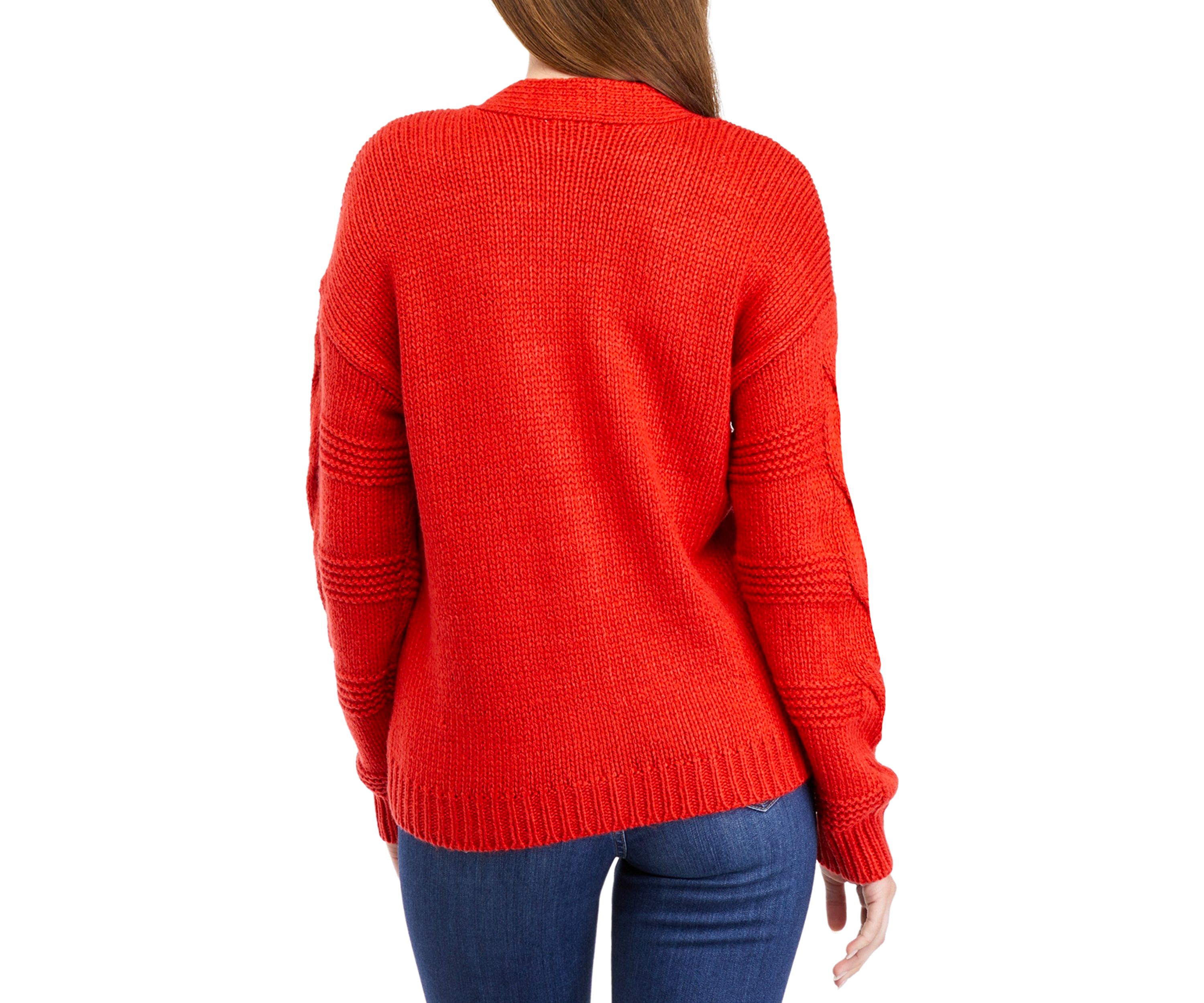 Petite Chunky Stich Knit Cardigan