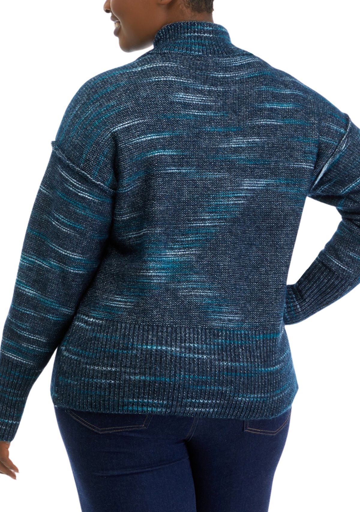 Plus Size Mock Neck Top