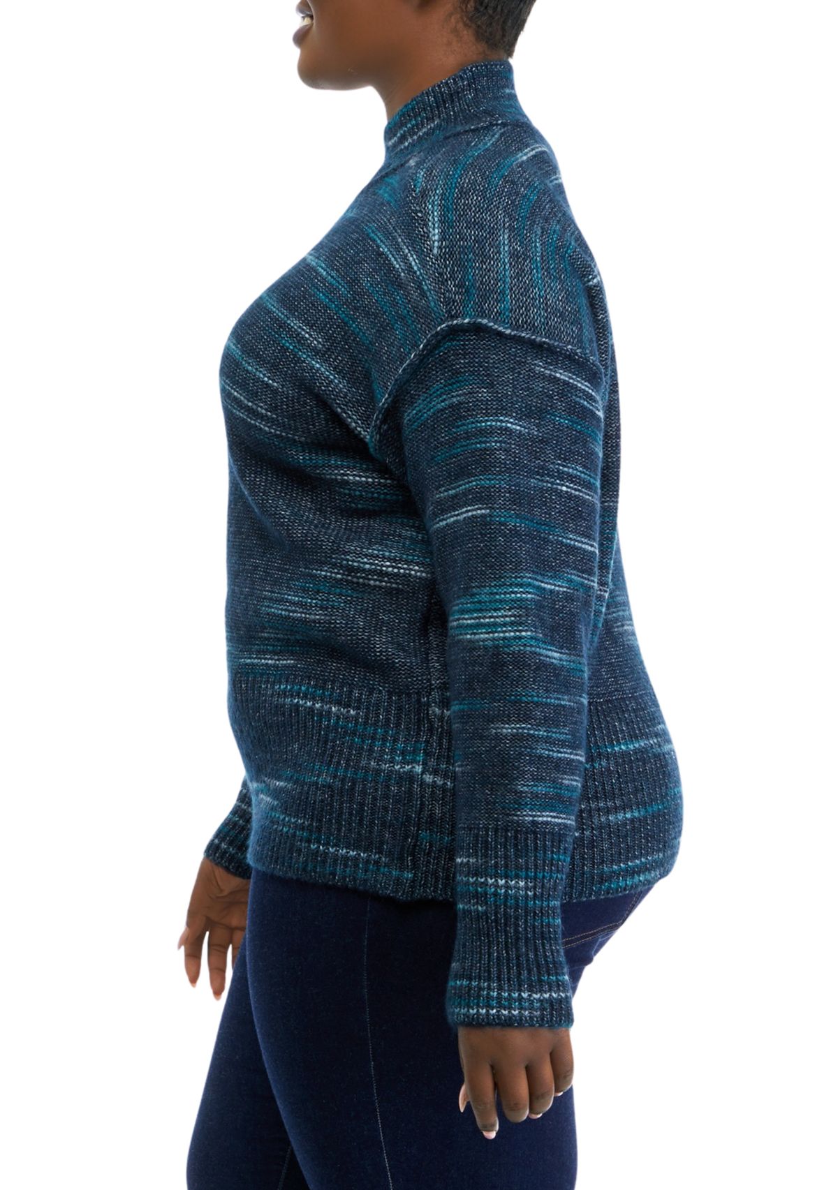 Plus Size Mock Neck Top