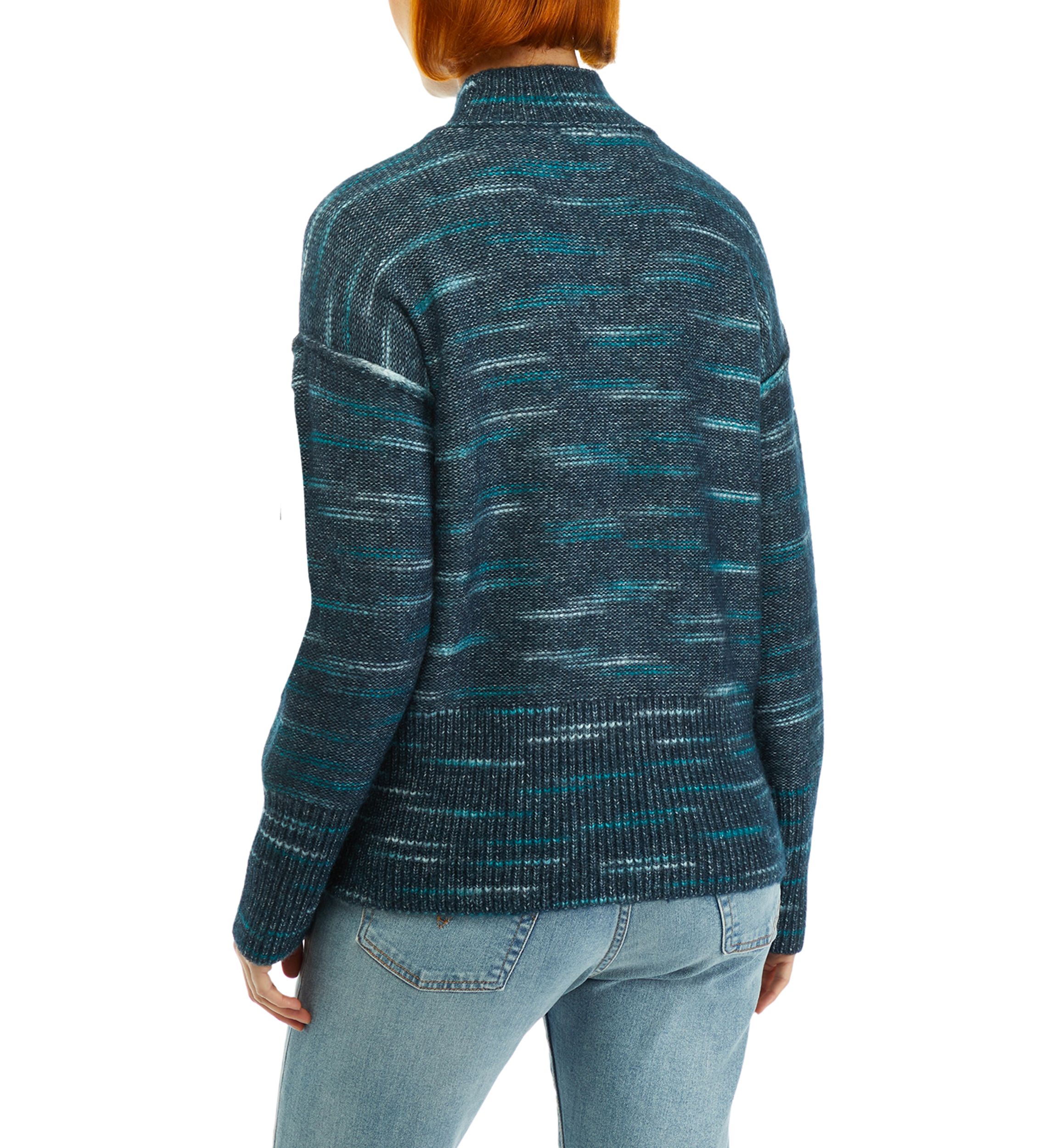 Space Dye Mock Neck Sweater 