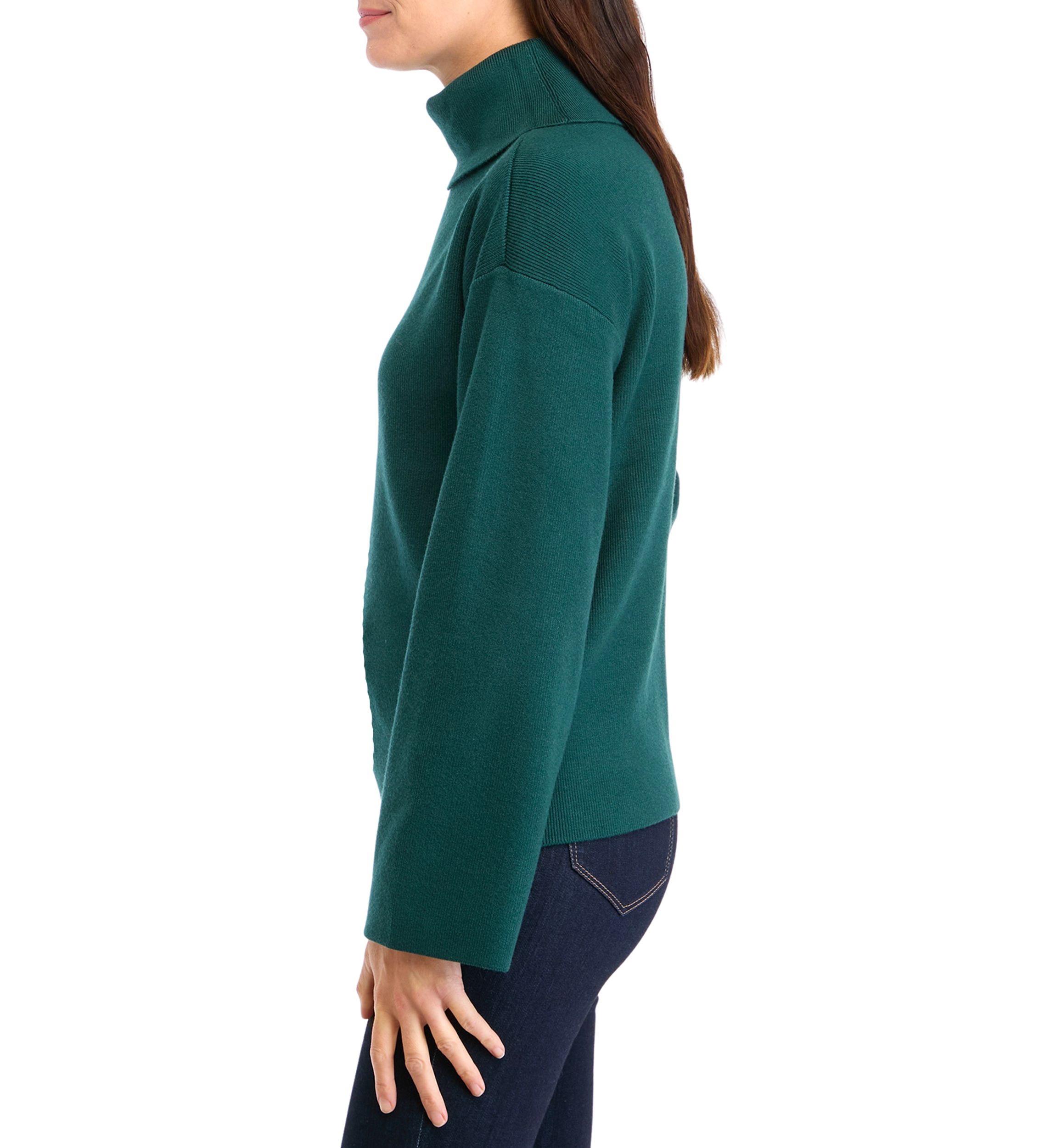 Womens Long Sleeve Slouchy Turtleneck Sweater