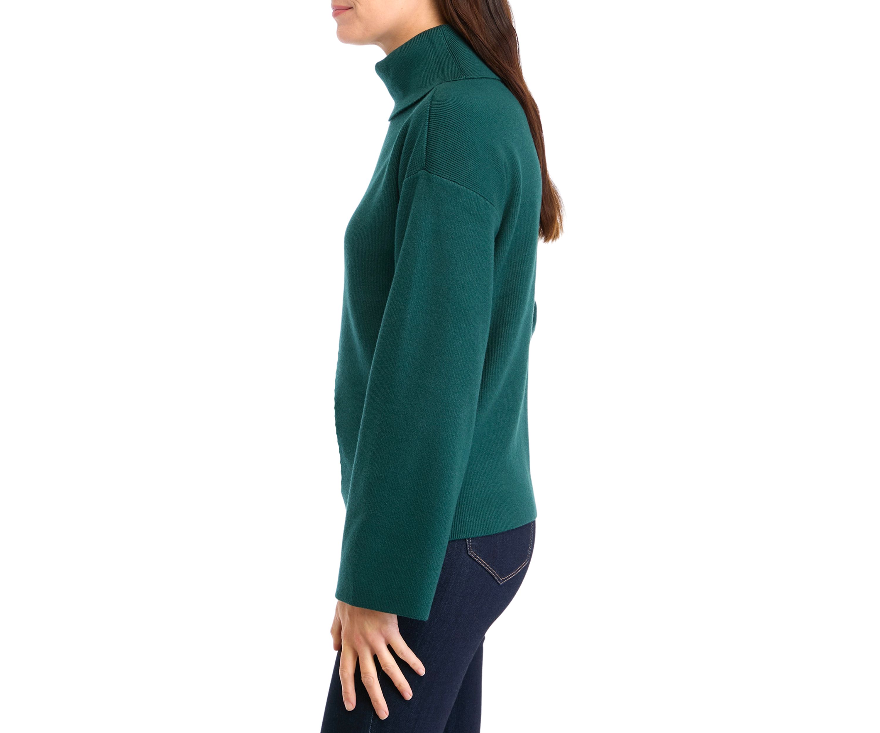 Womens Long Sleeve Slouchy Turtleneck Sweater
