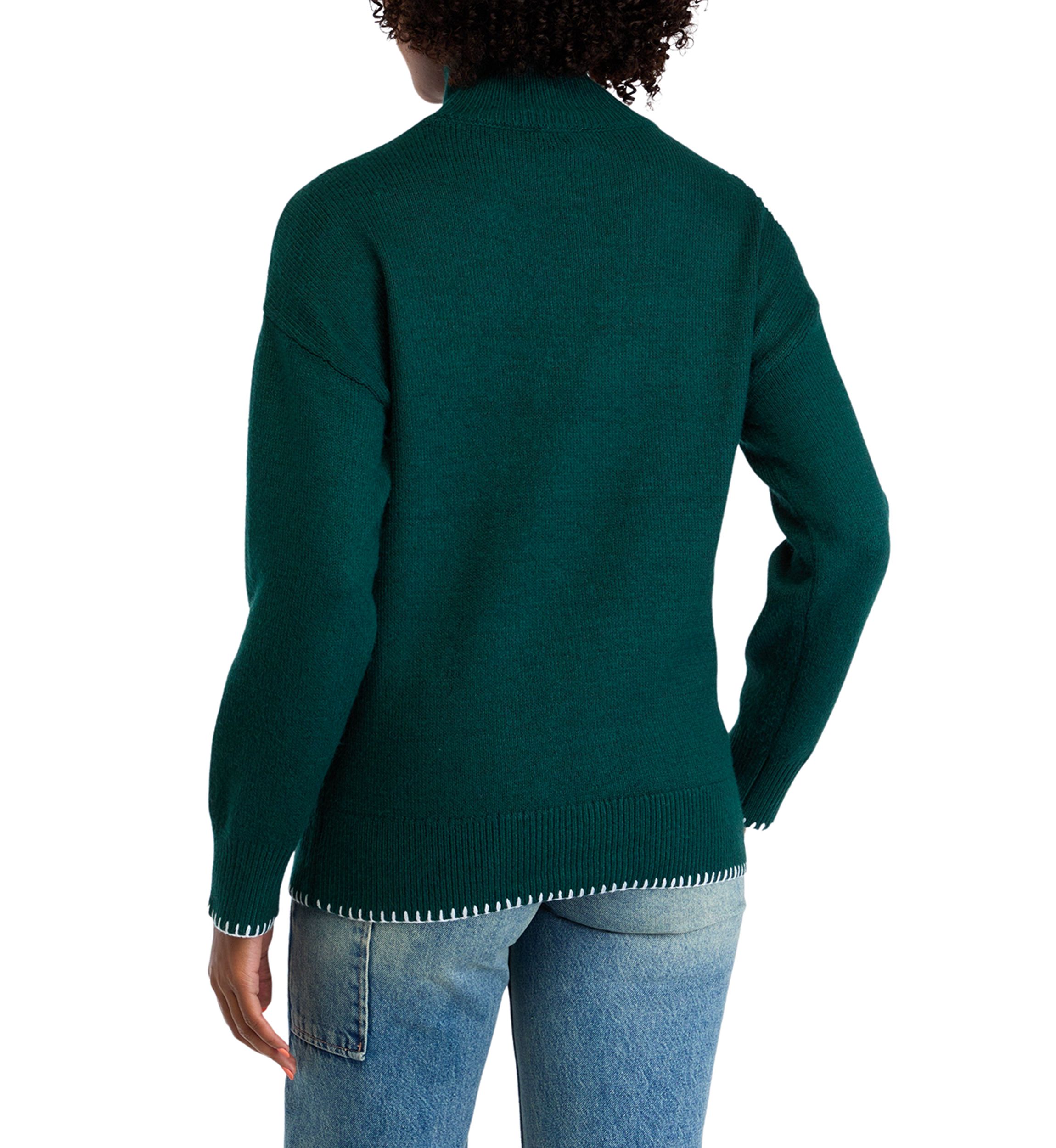 Womens Appliqué Knit Sweater