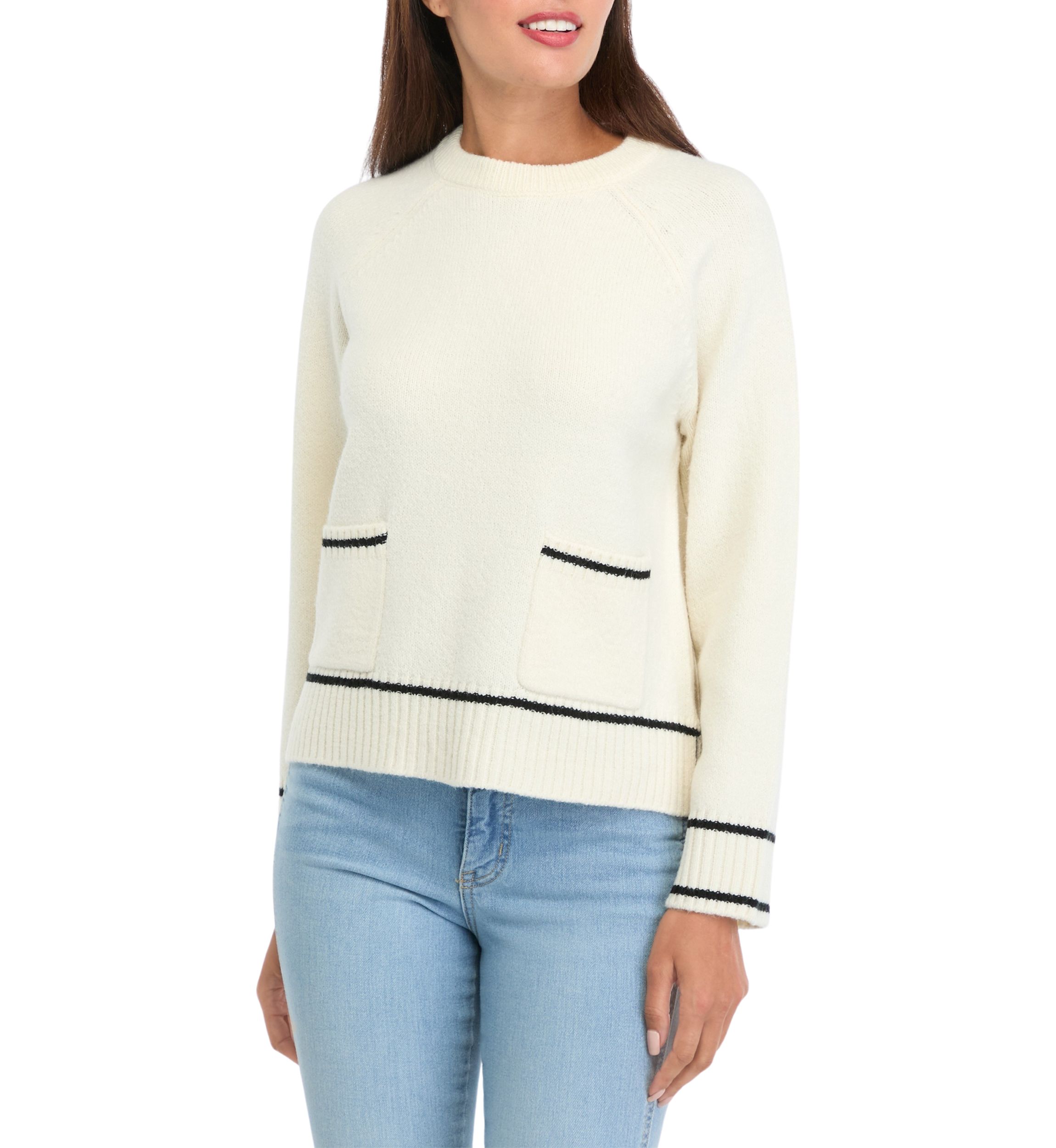 Womens Patch Pocket Sweater