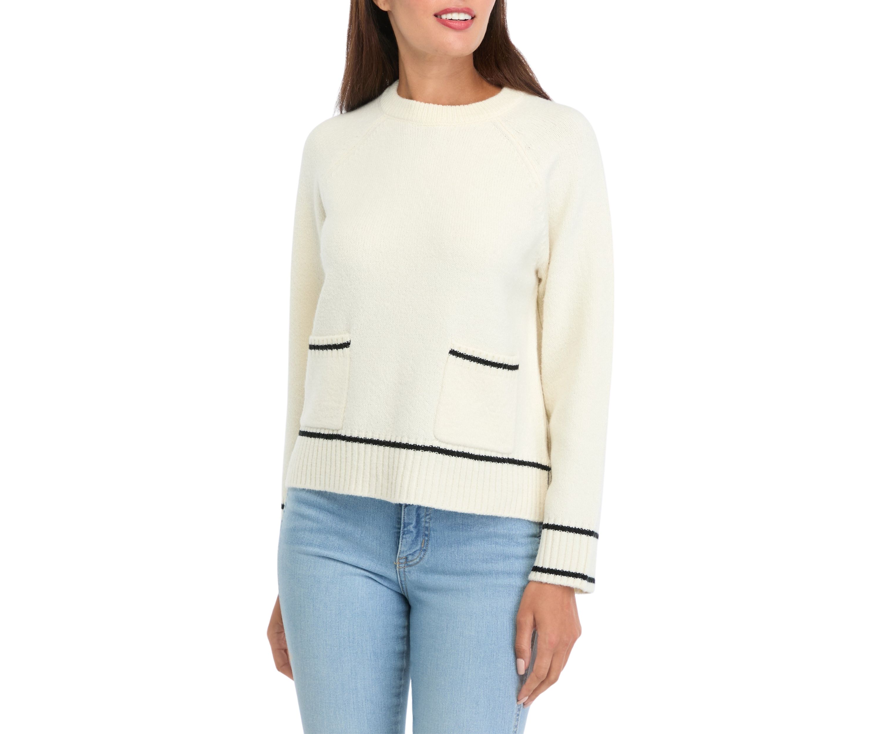 Womens Patch Pocket Sweater