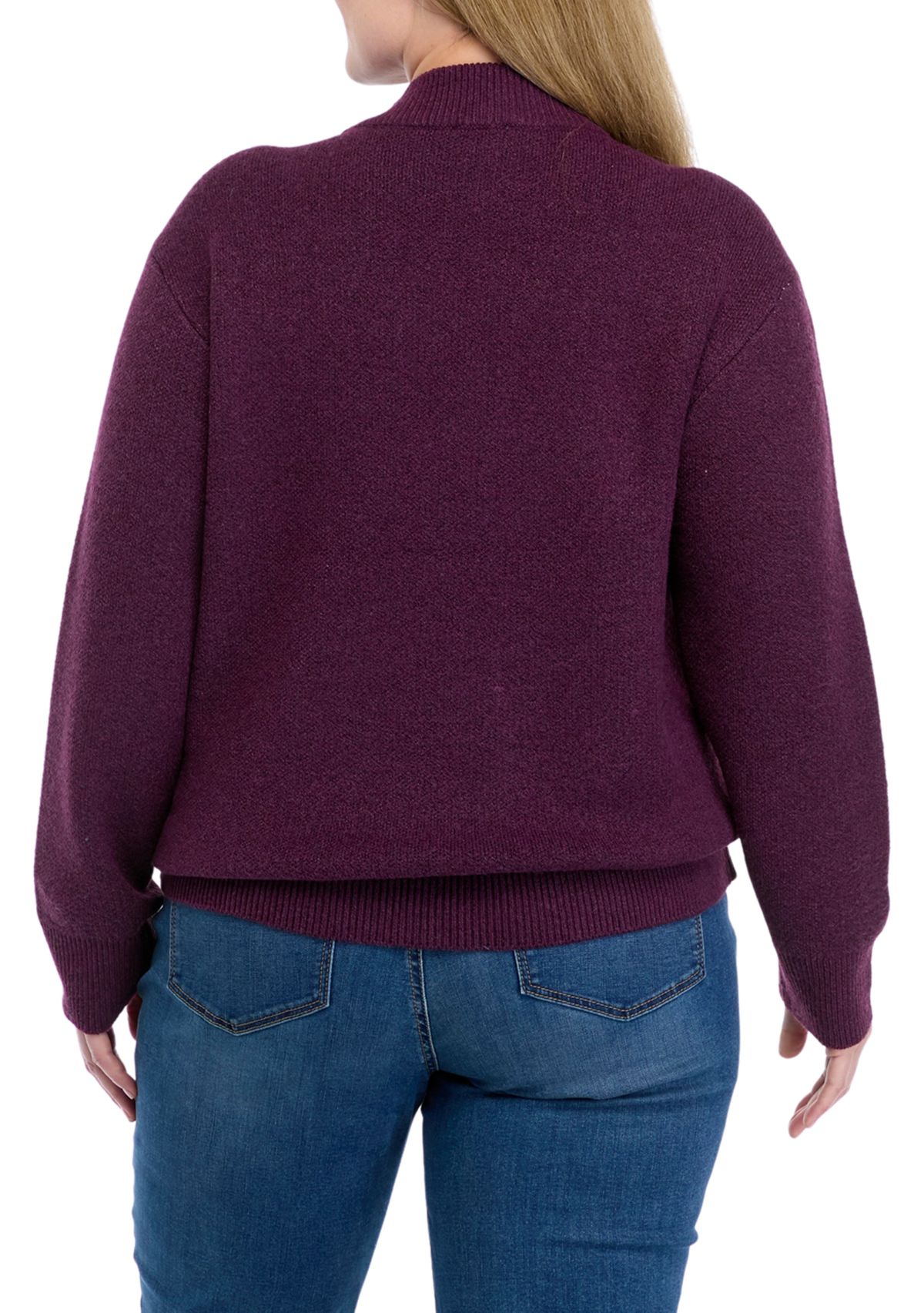 Plus Size Intarsia Sweater