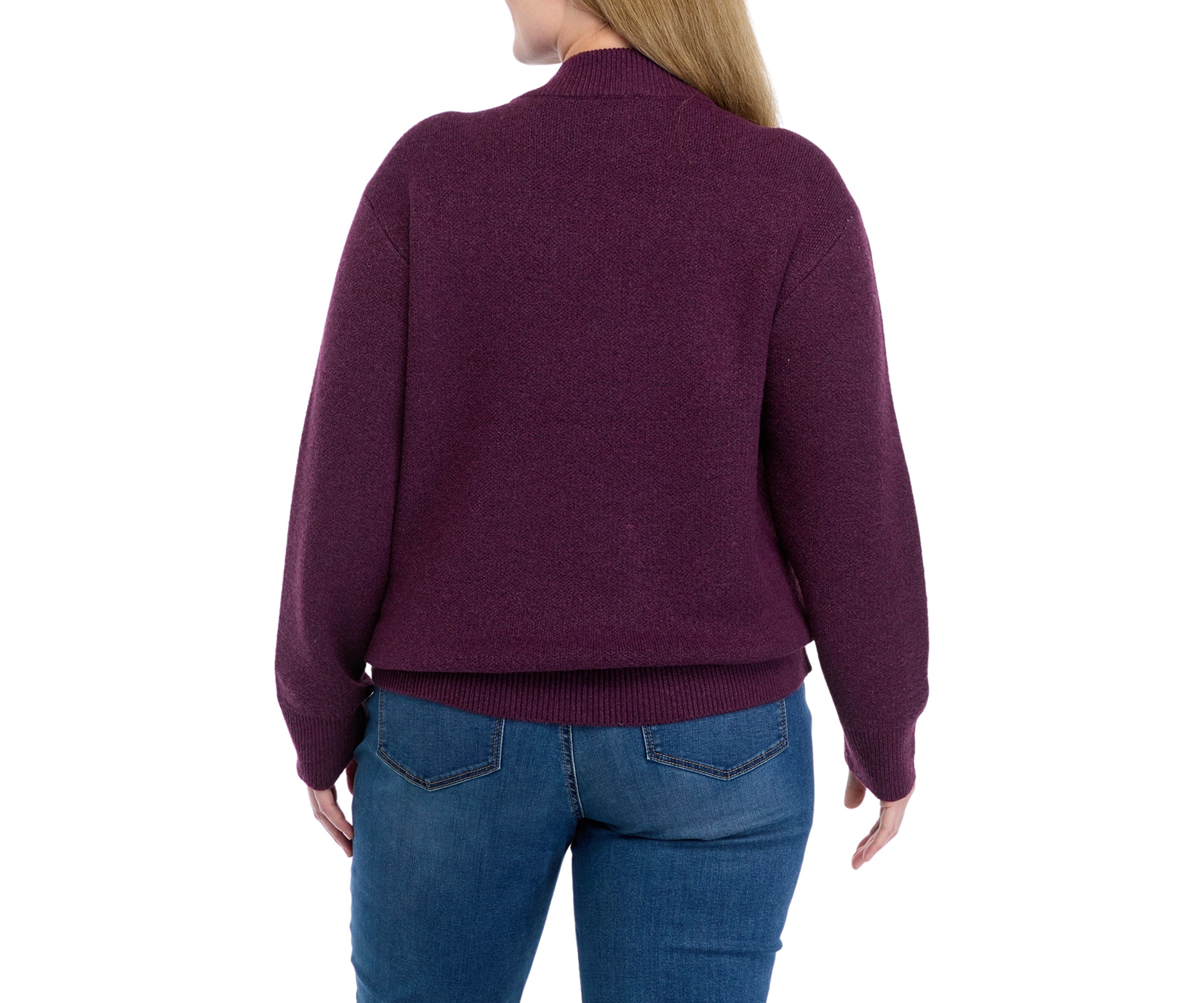 Plus Size Intarsia Sweater