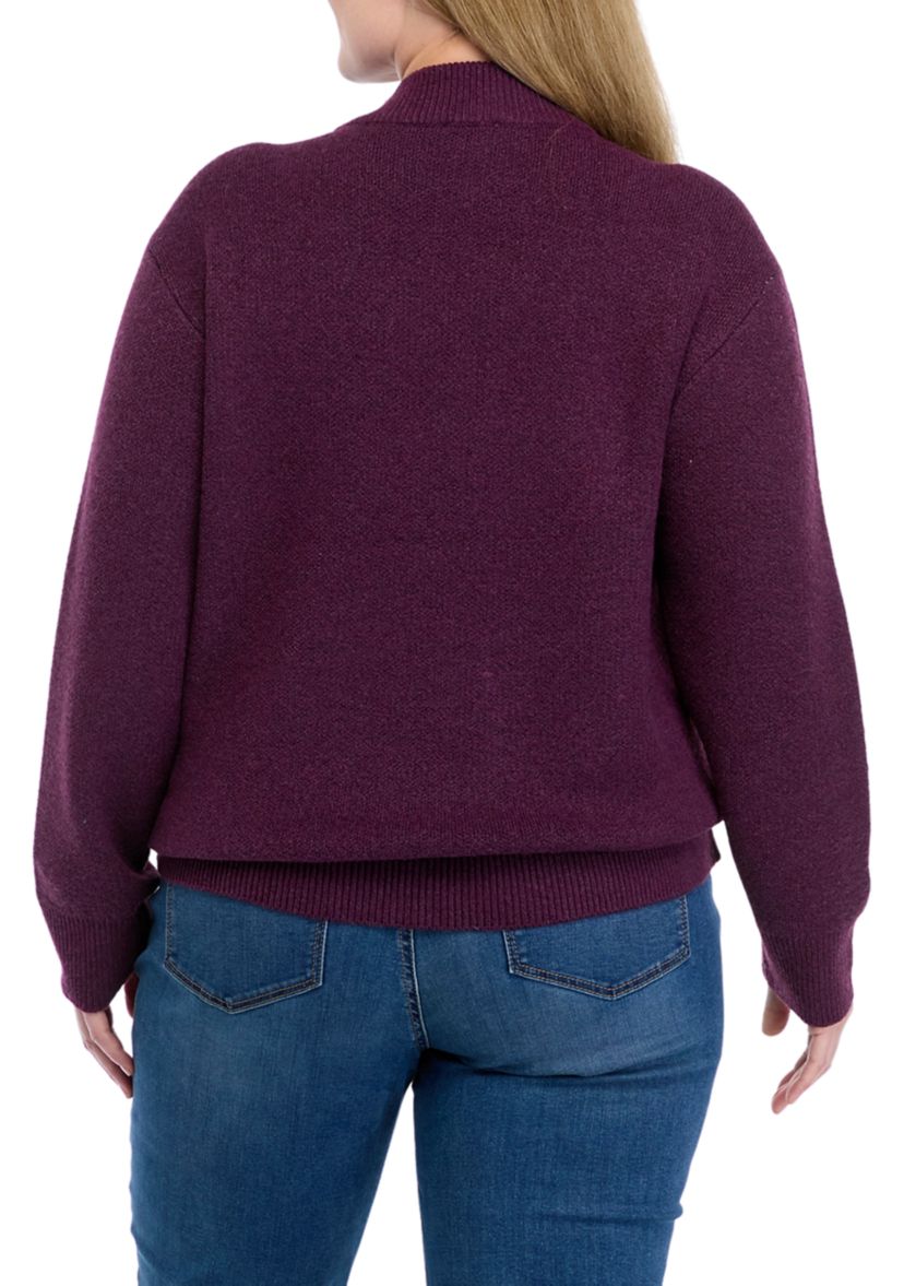 Plus Size Intarsia Sweater