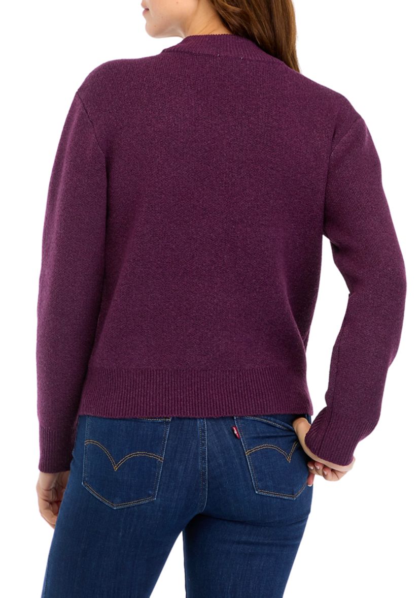 Womens Flower Intarsia Sweater 