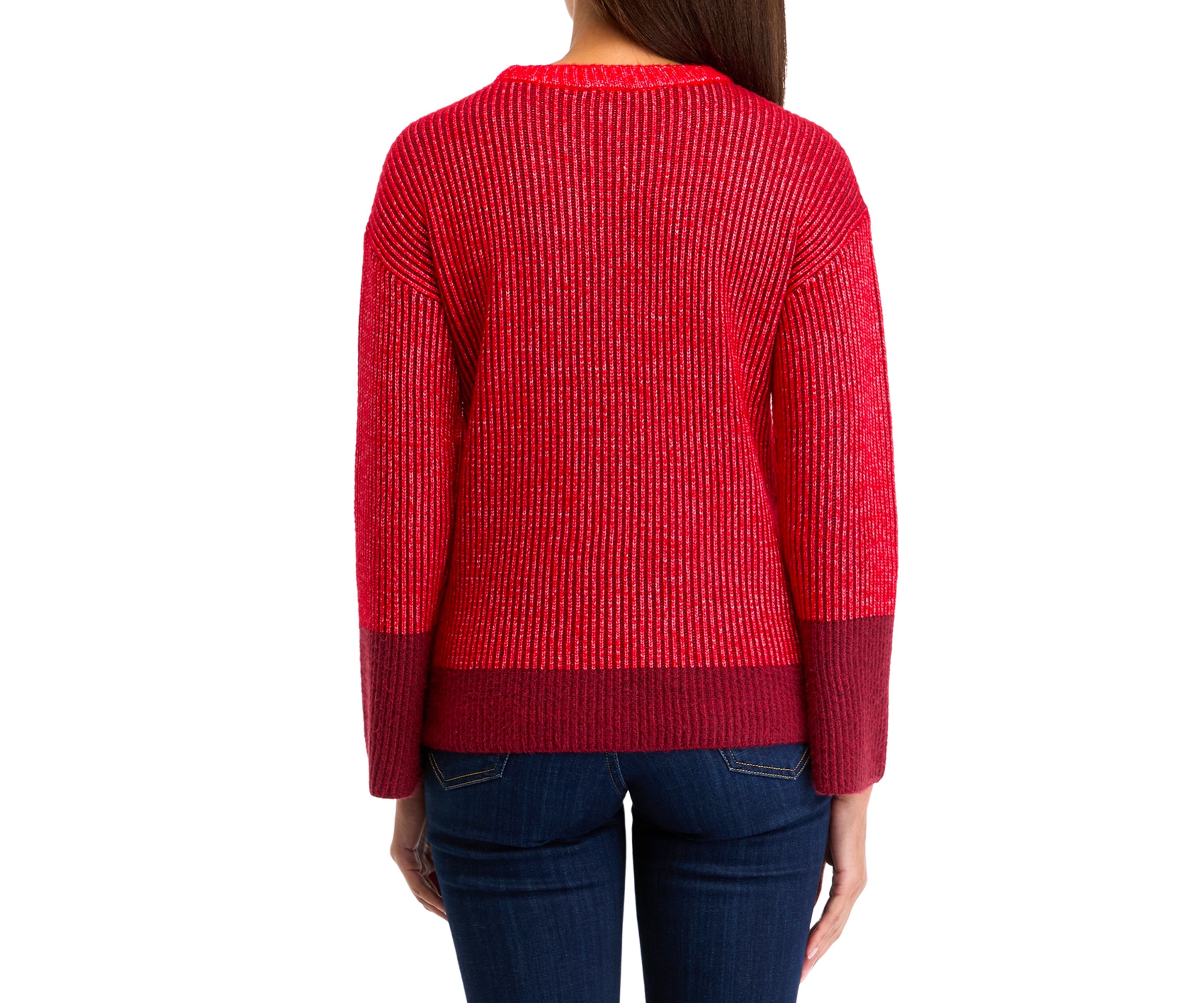 Womens Plaited Knit Sweater