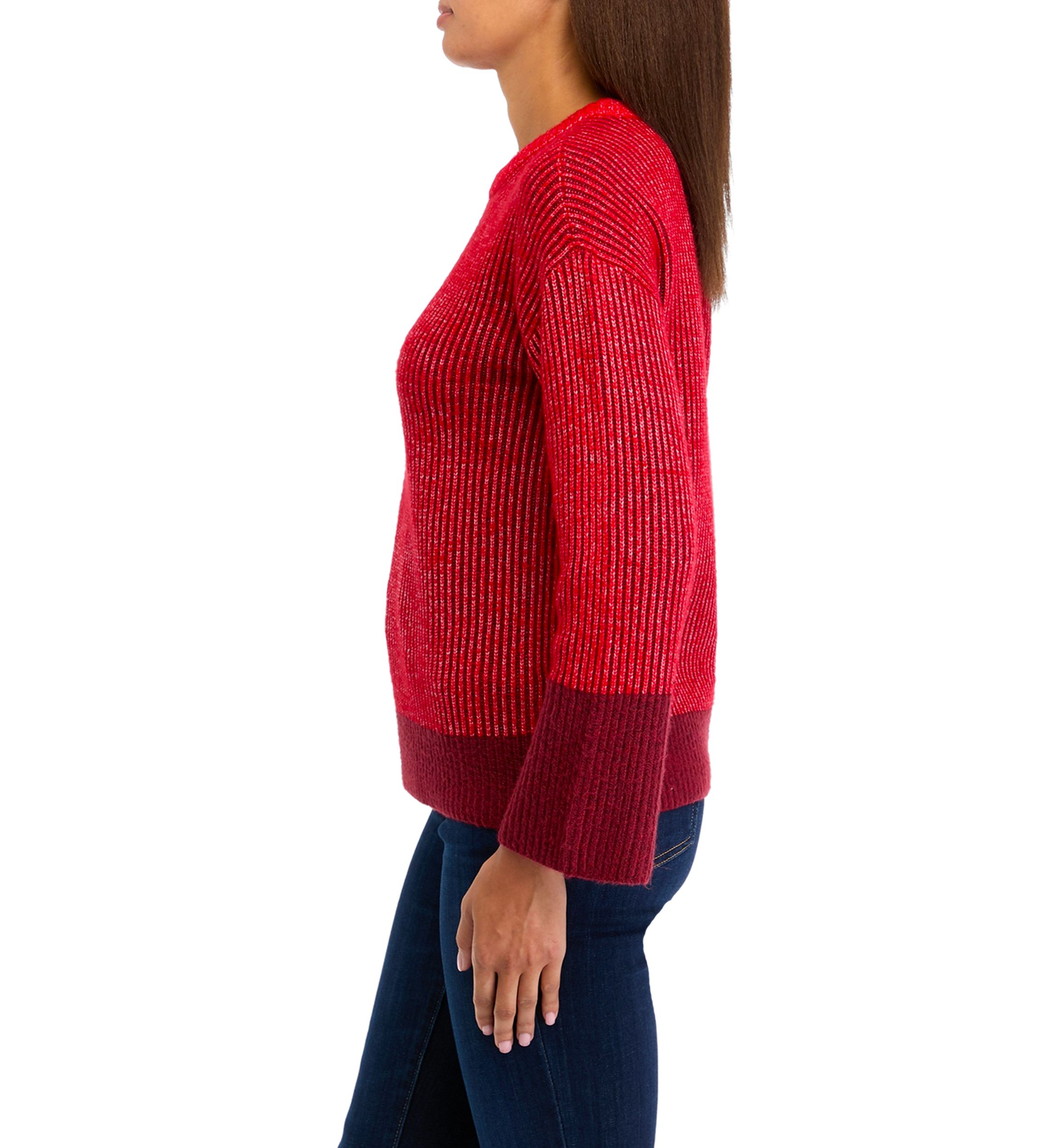 Womens Plaited Knit Sweater