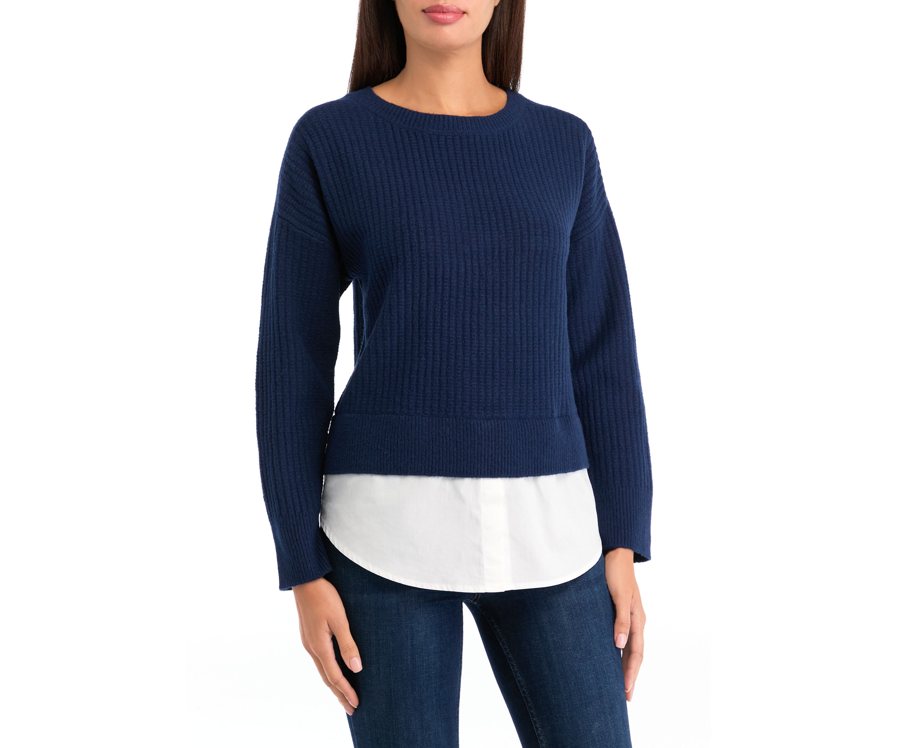 Womens Twofer Sweater