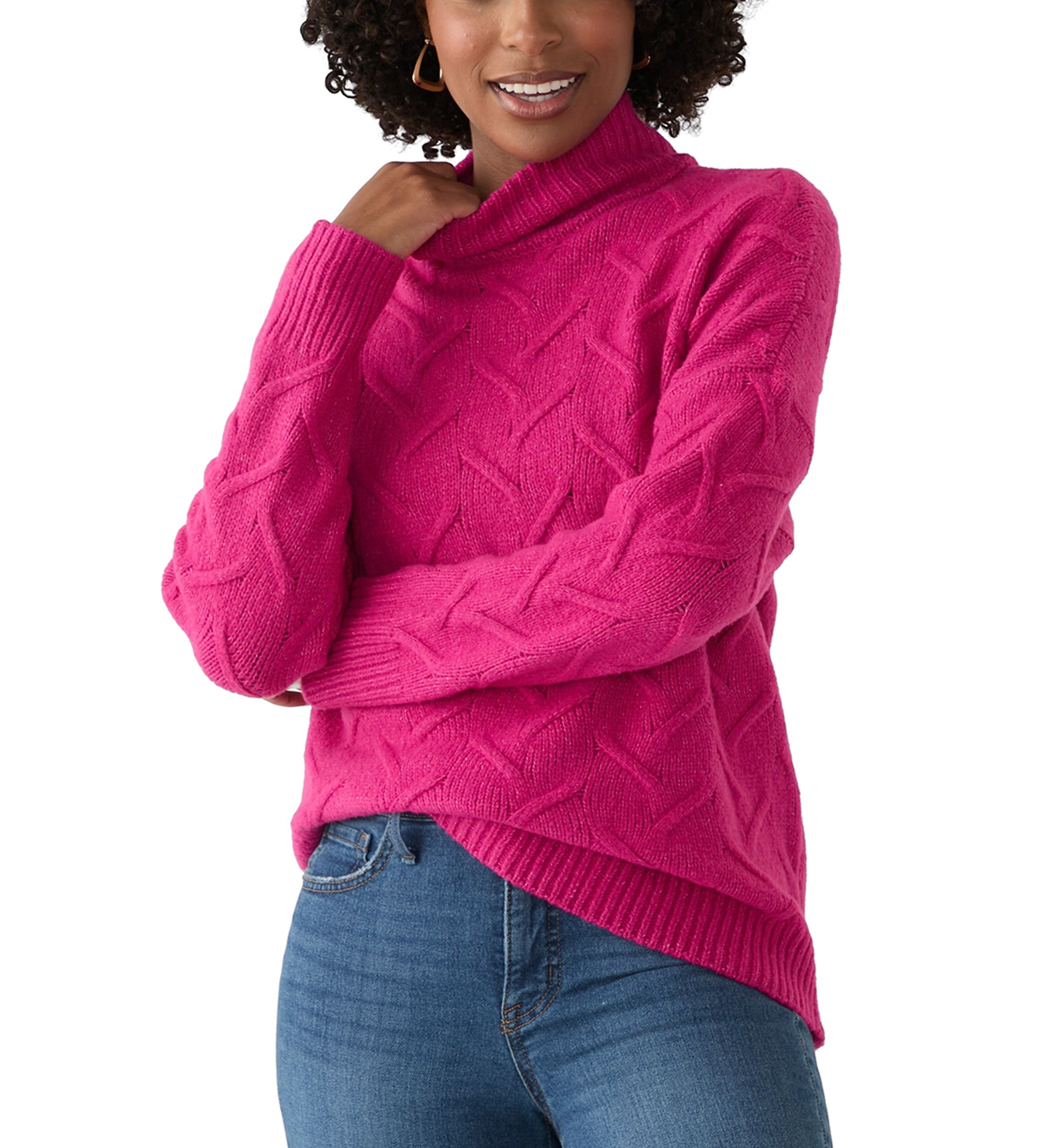Womens Textured Sweater