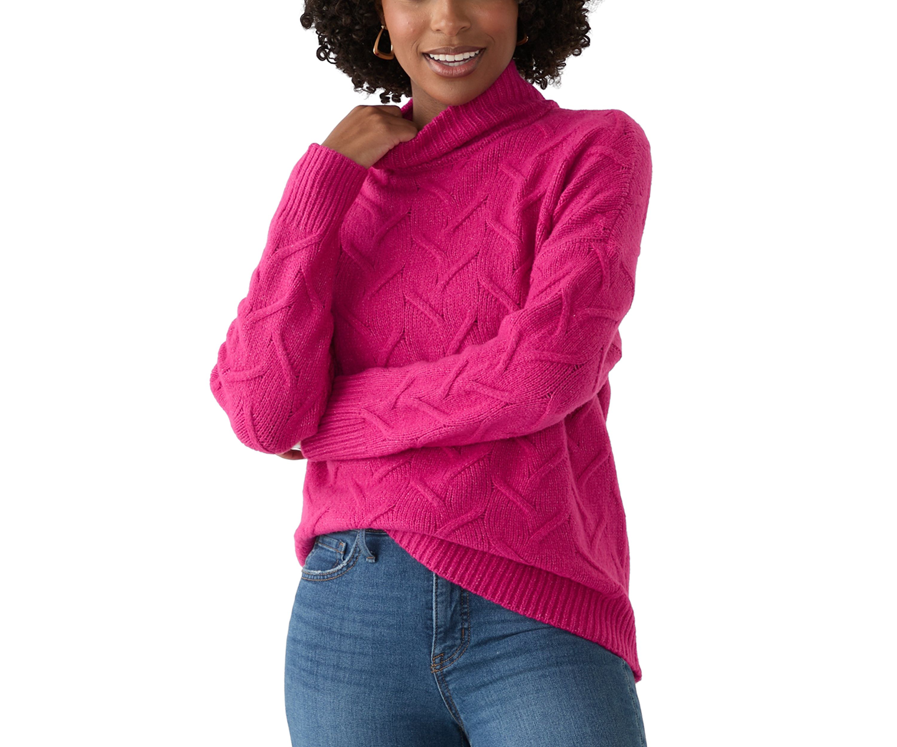 Womens Textured Sweater