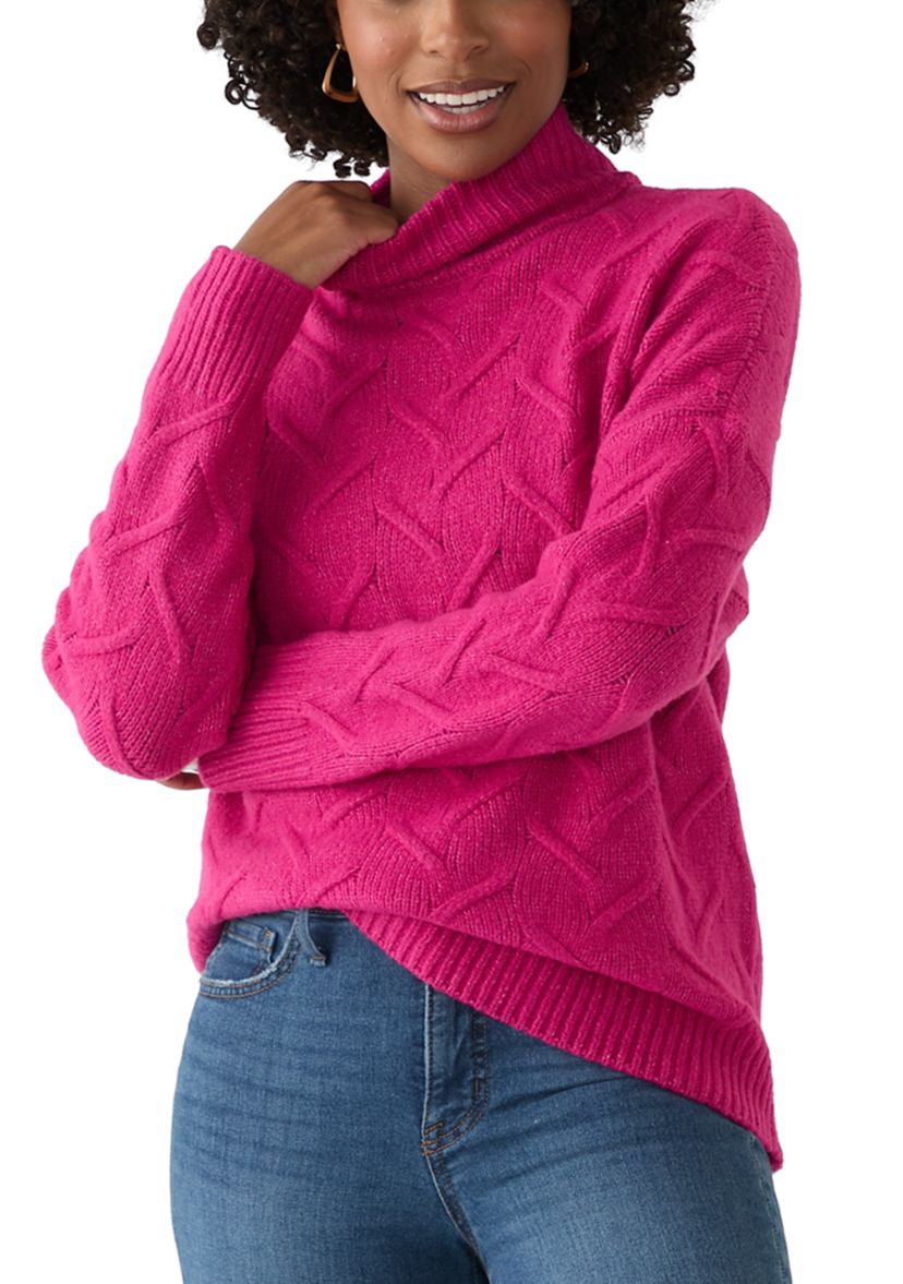 Womens Textured Sweater
