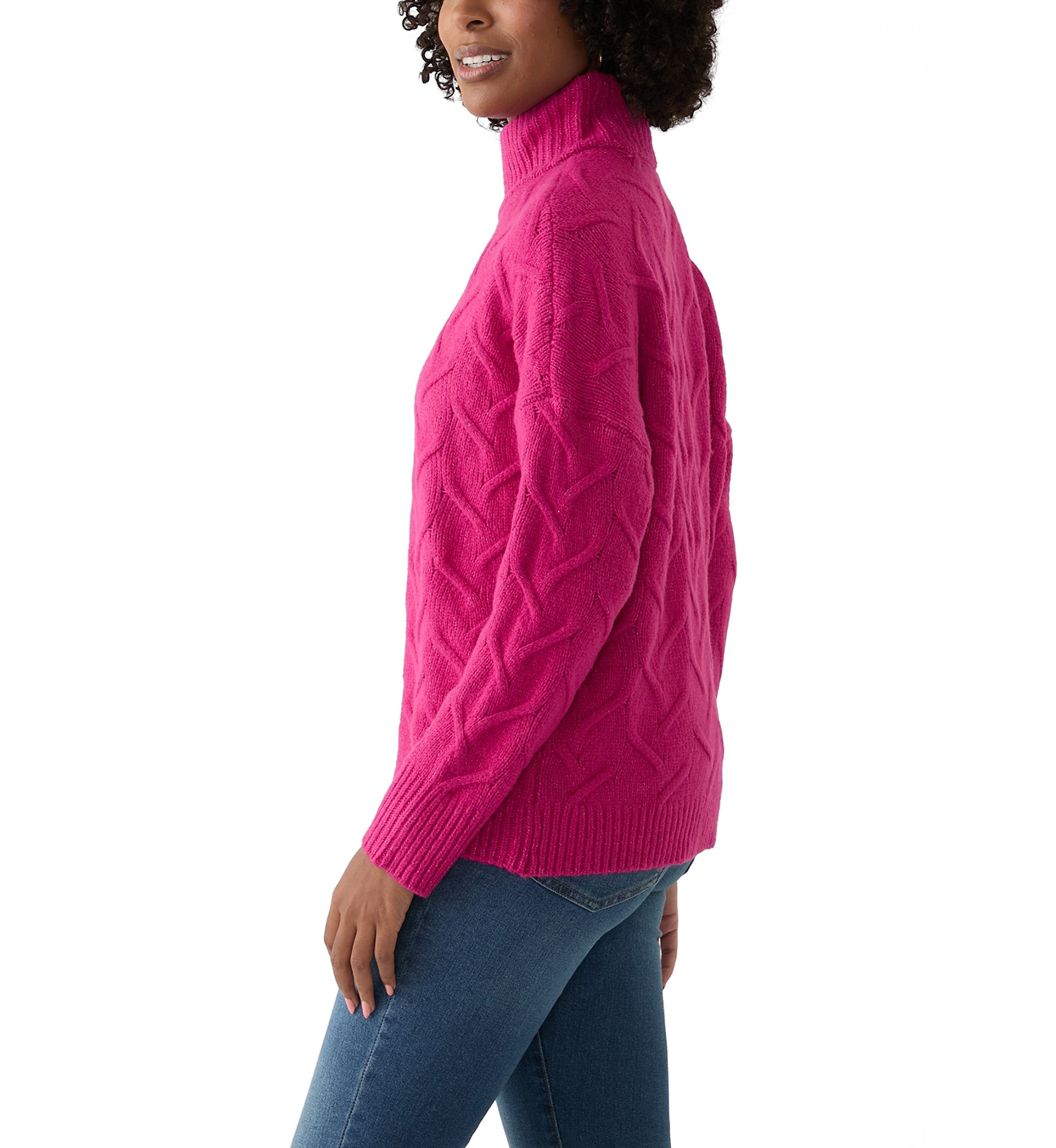 Womens Textured Sweater