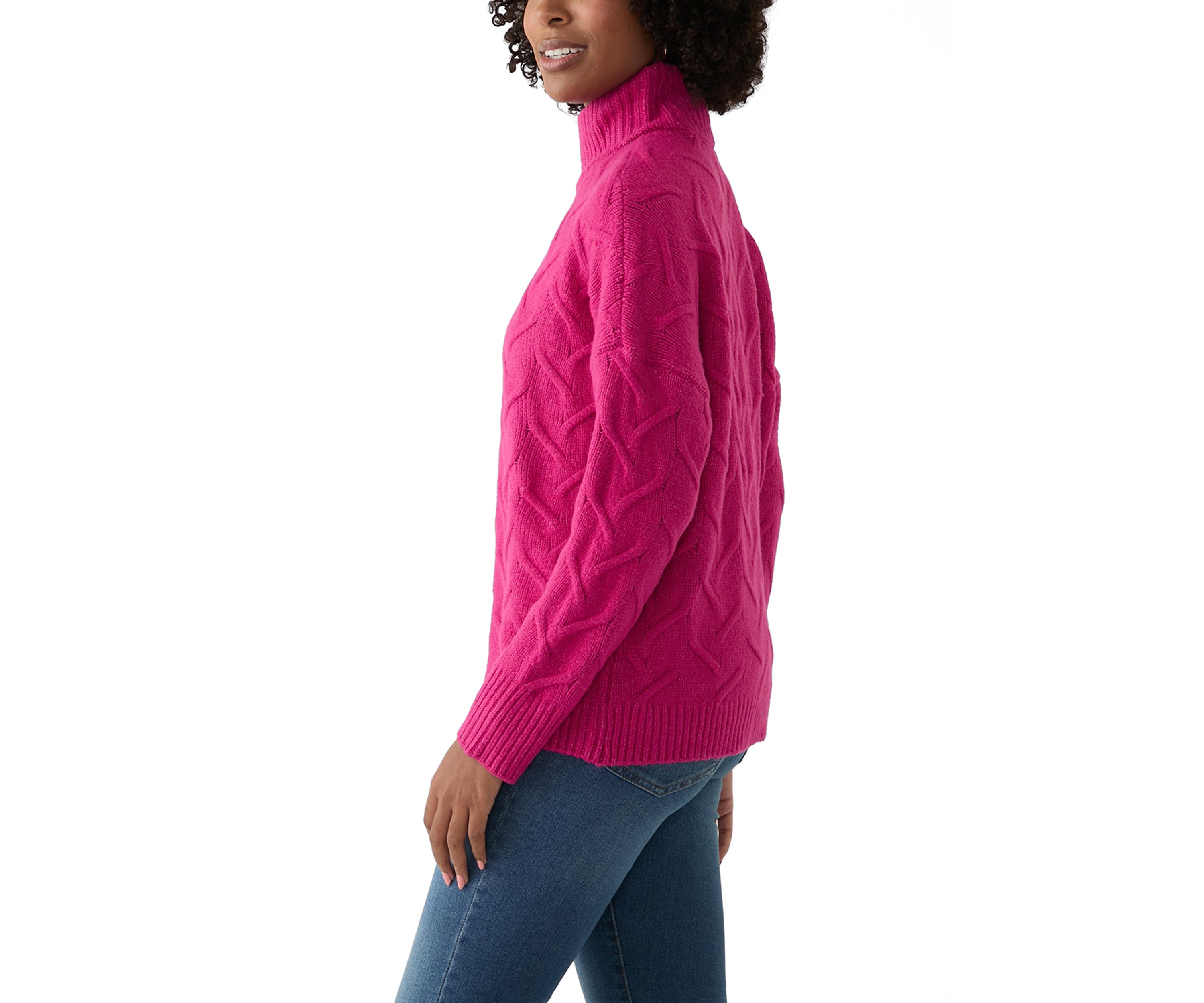 Womens Textured Sweater