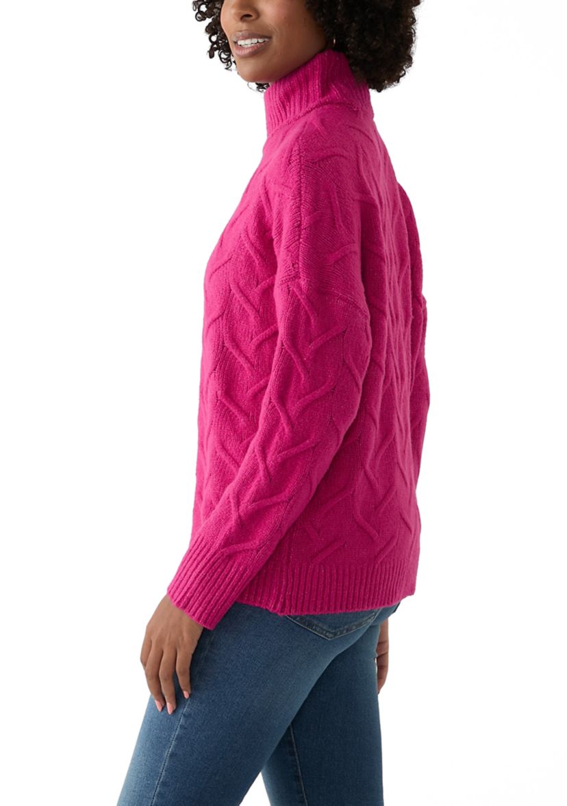Womens Textured Sweater