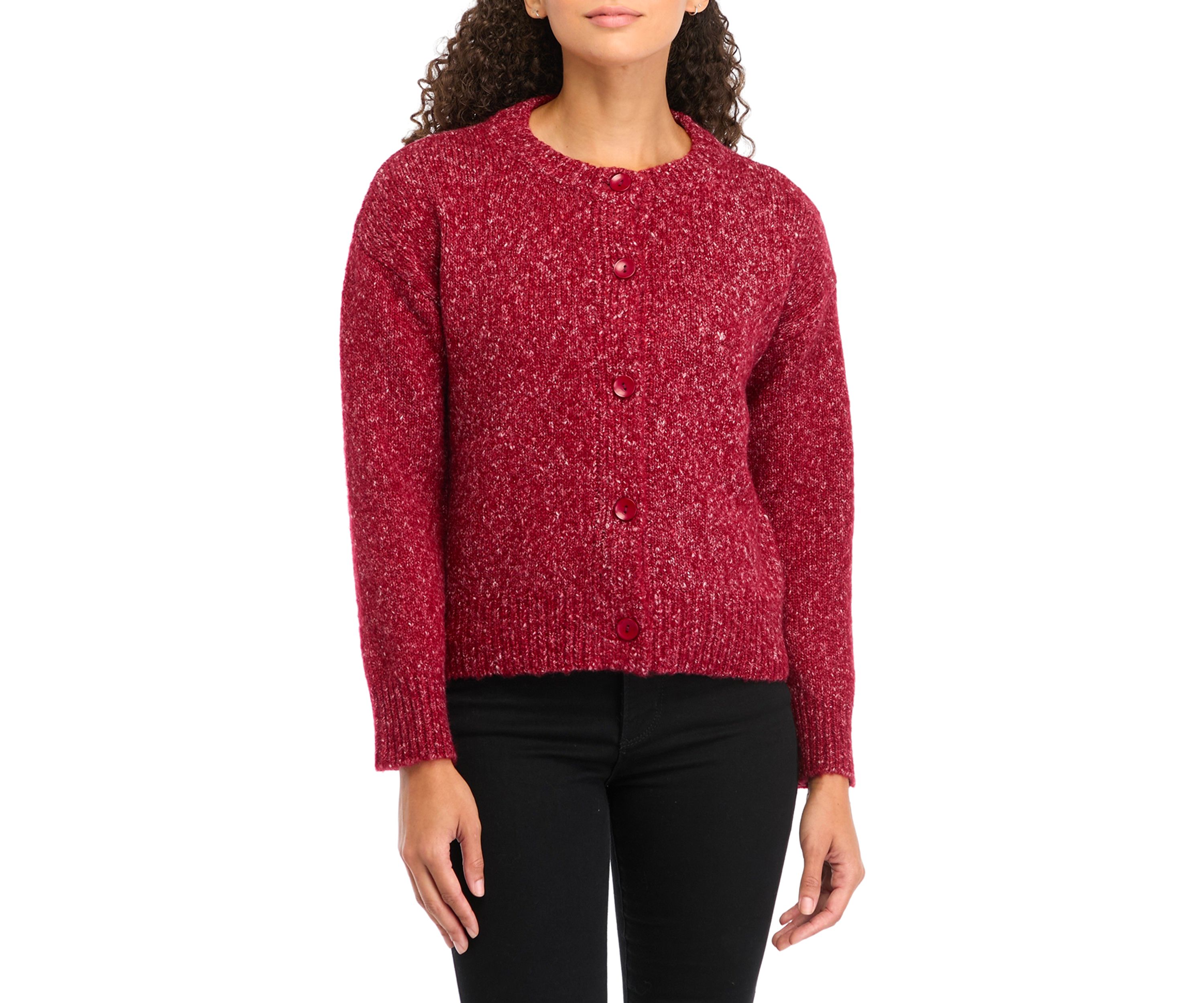 Petite Crew Neck Cardigan