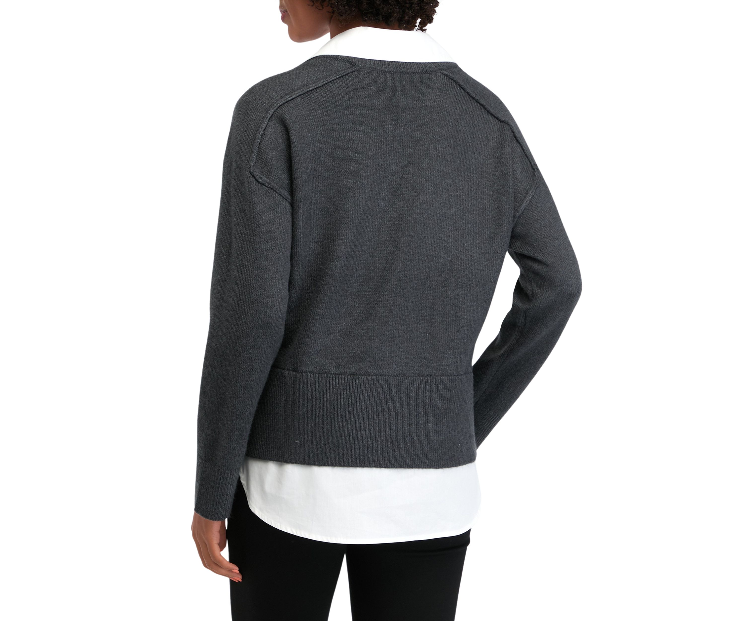 Womens 2Fer Sweater