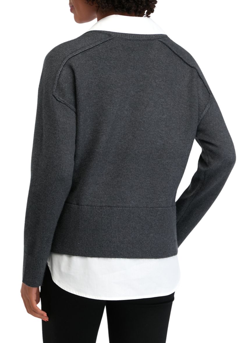 Womens 2Fer Sweater