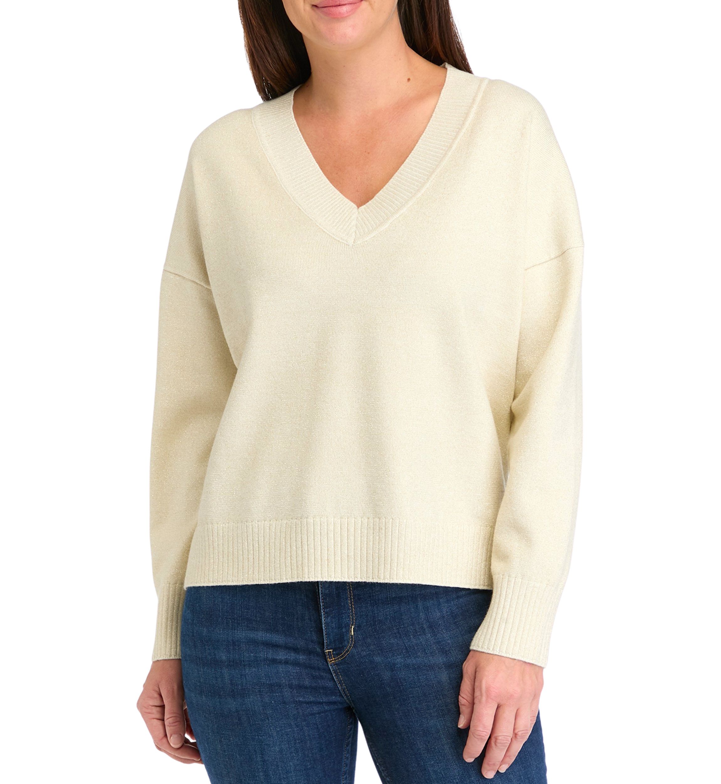 Womens Fine Gauge Holiday Sweater