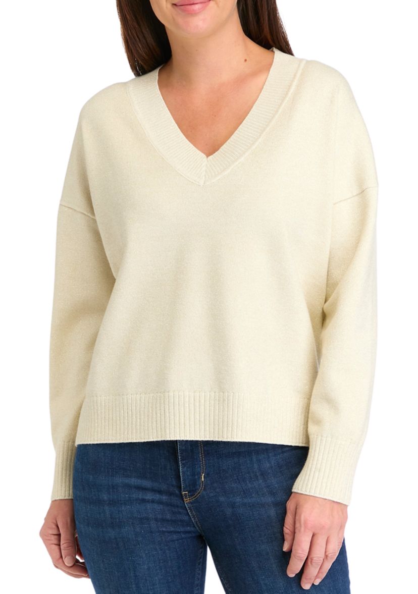 Womens Fine Gauge Holiday Sweater
