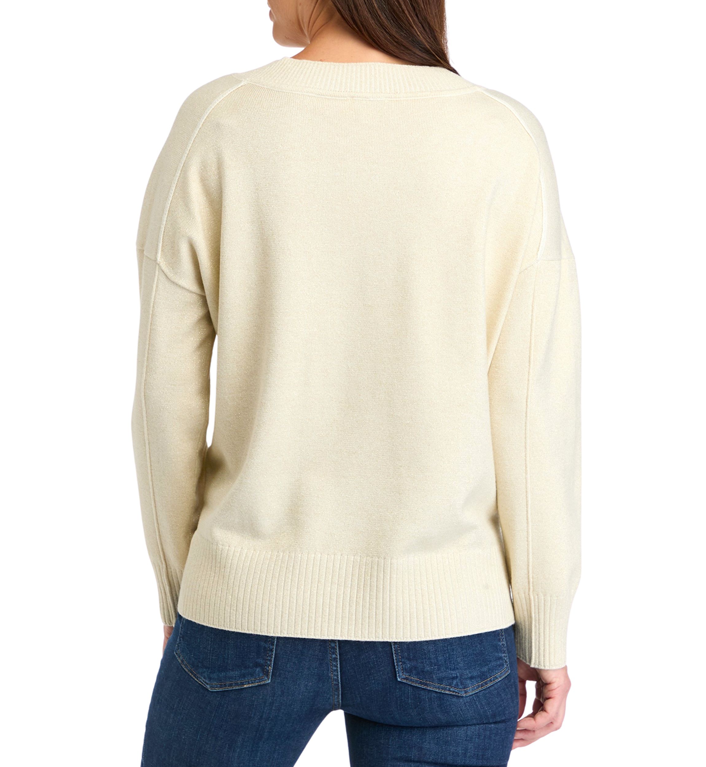 Womens Fine Gauge Holiday Sweater