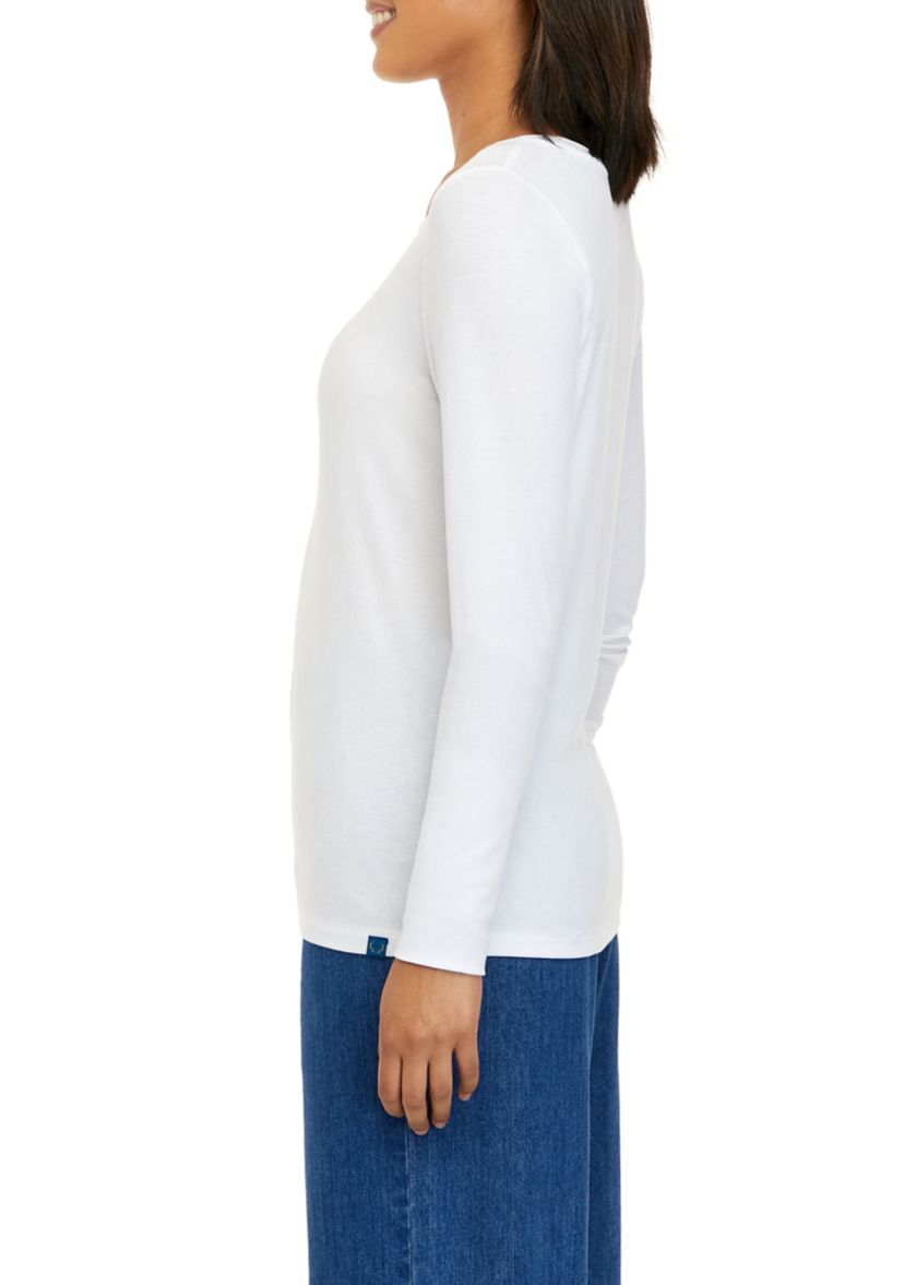 Long Sleeve Crew Knit Shirt 