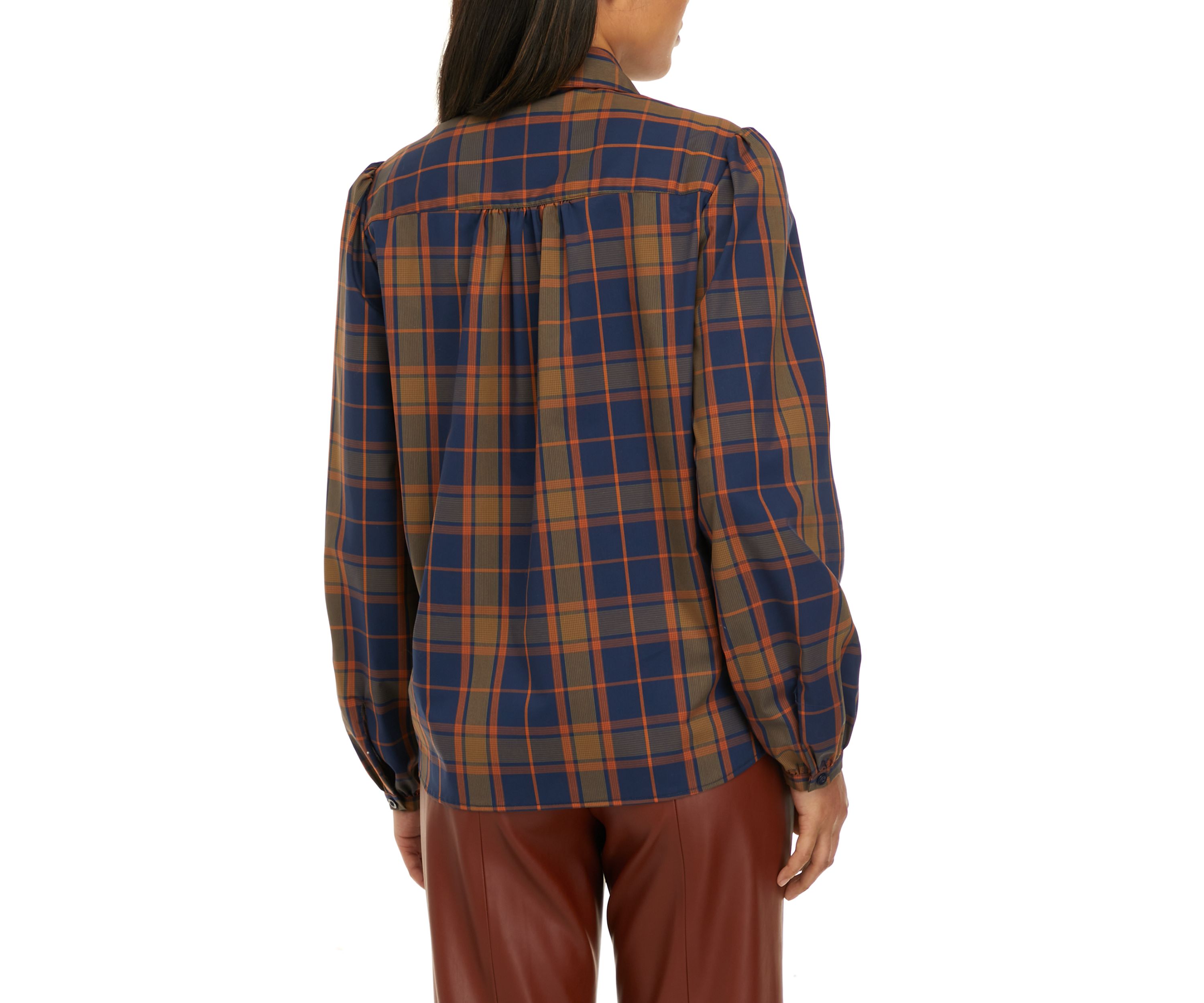 Womens Collared Button-Down Shirt