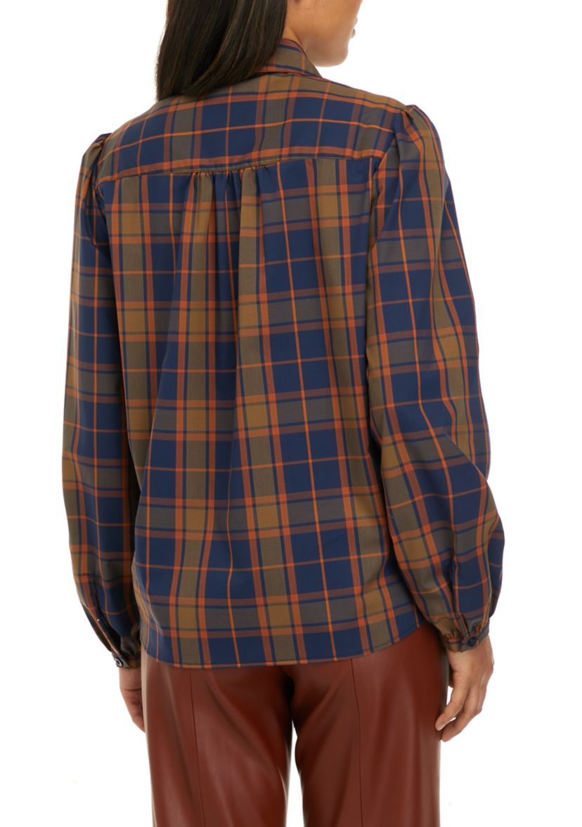 Womens Collared Button-Down Shirt