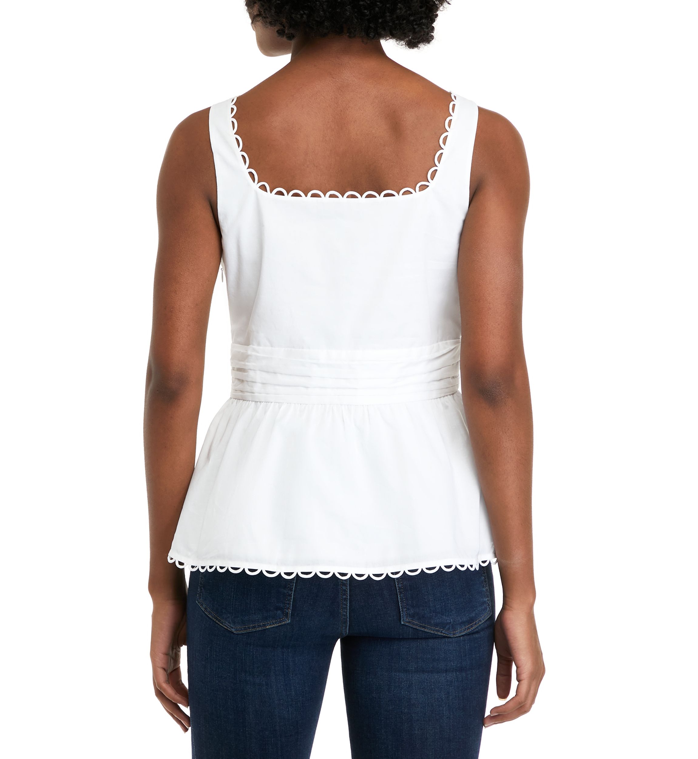 Womens Sleeveless Empire Tank Top