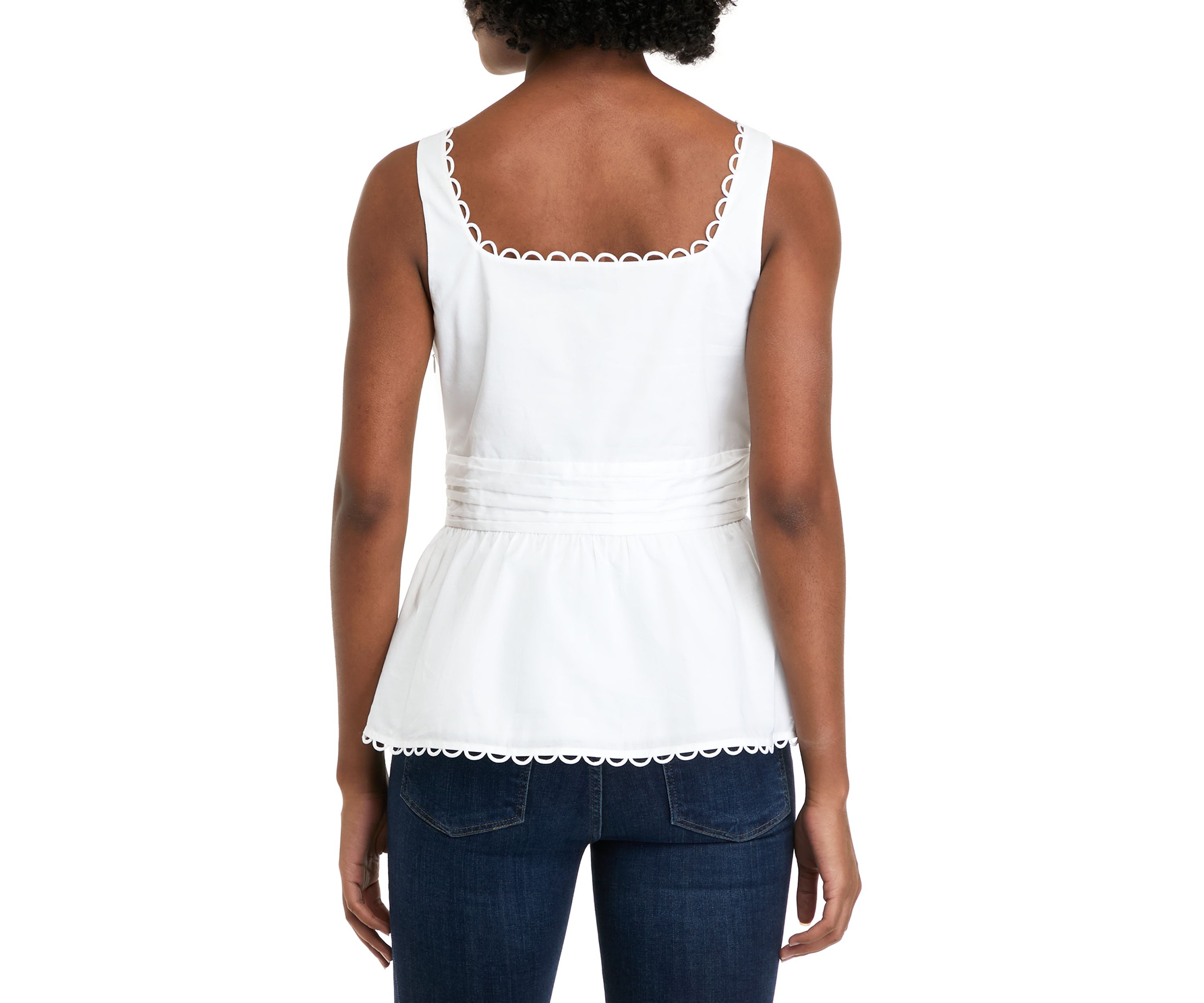 Womens Sleeveless Empire Tank Top