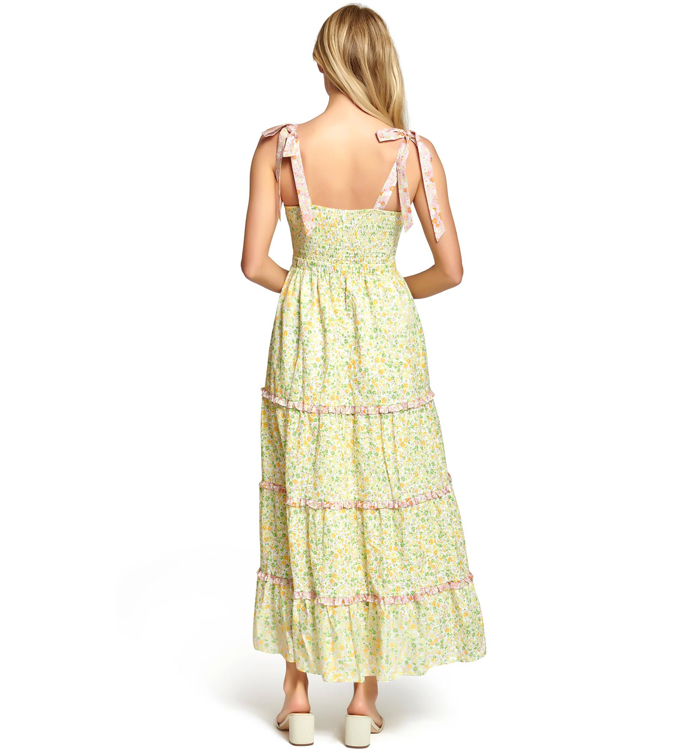 LOST + WANDER Women's Sleeveless Floral Tiered Maxi Dress | Belk