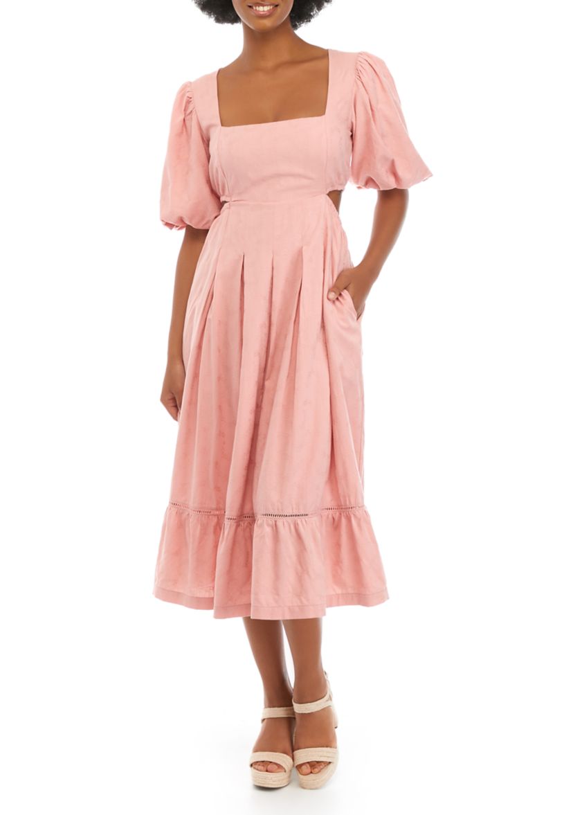 Womens Bird Song Midi Dress