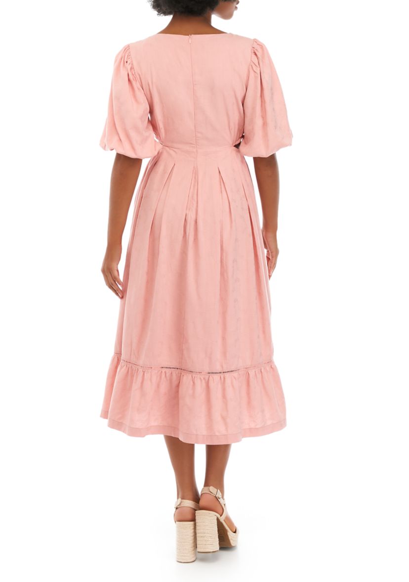 Womens Bird Song Midi Dress