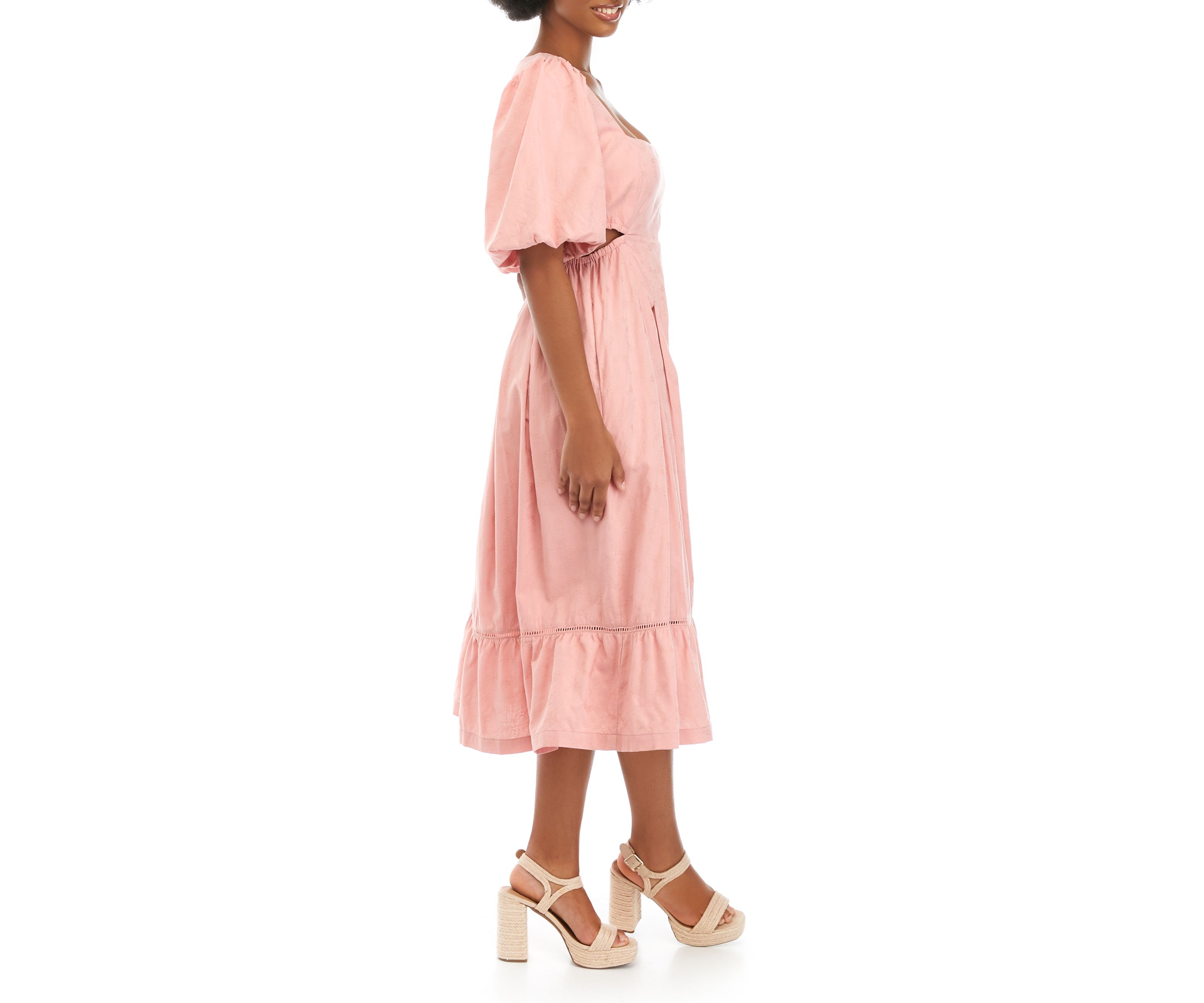 Womens Bird Song Midi Dress