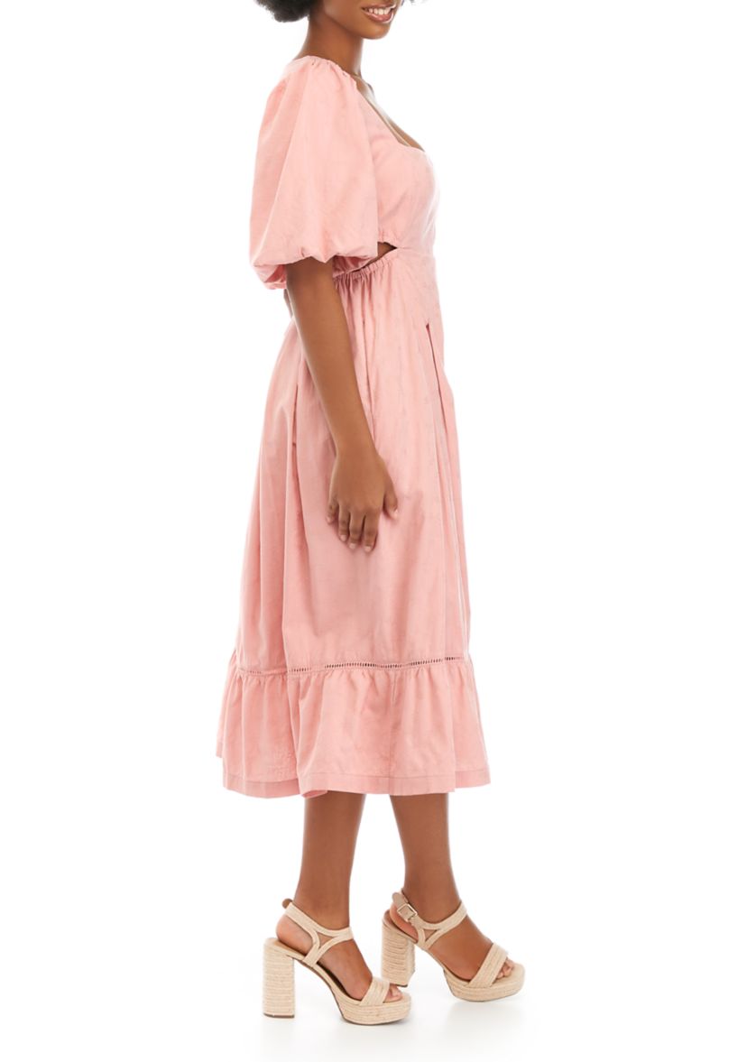Womens Bird Song Midi Dress