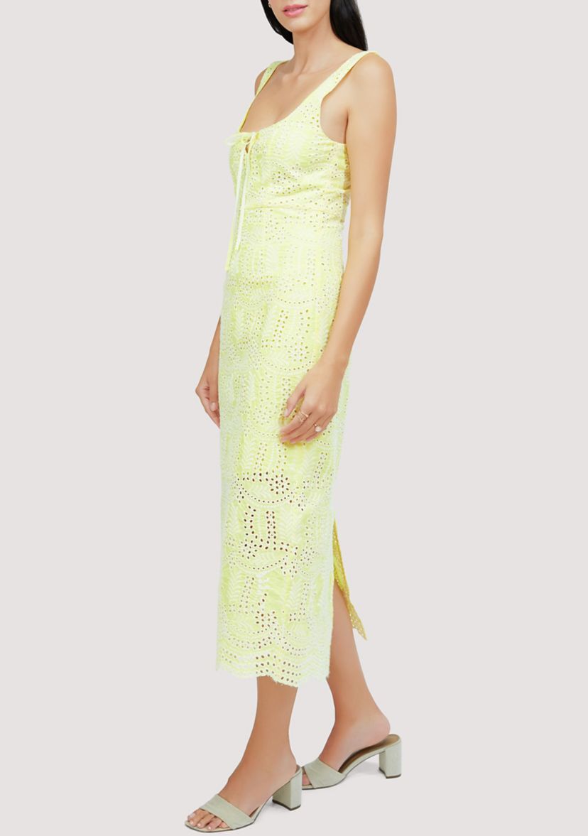 Womens Lemon Drop Midi Dress