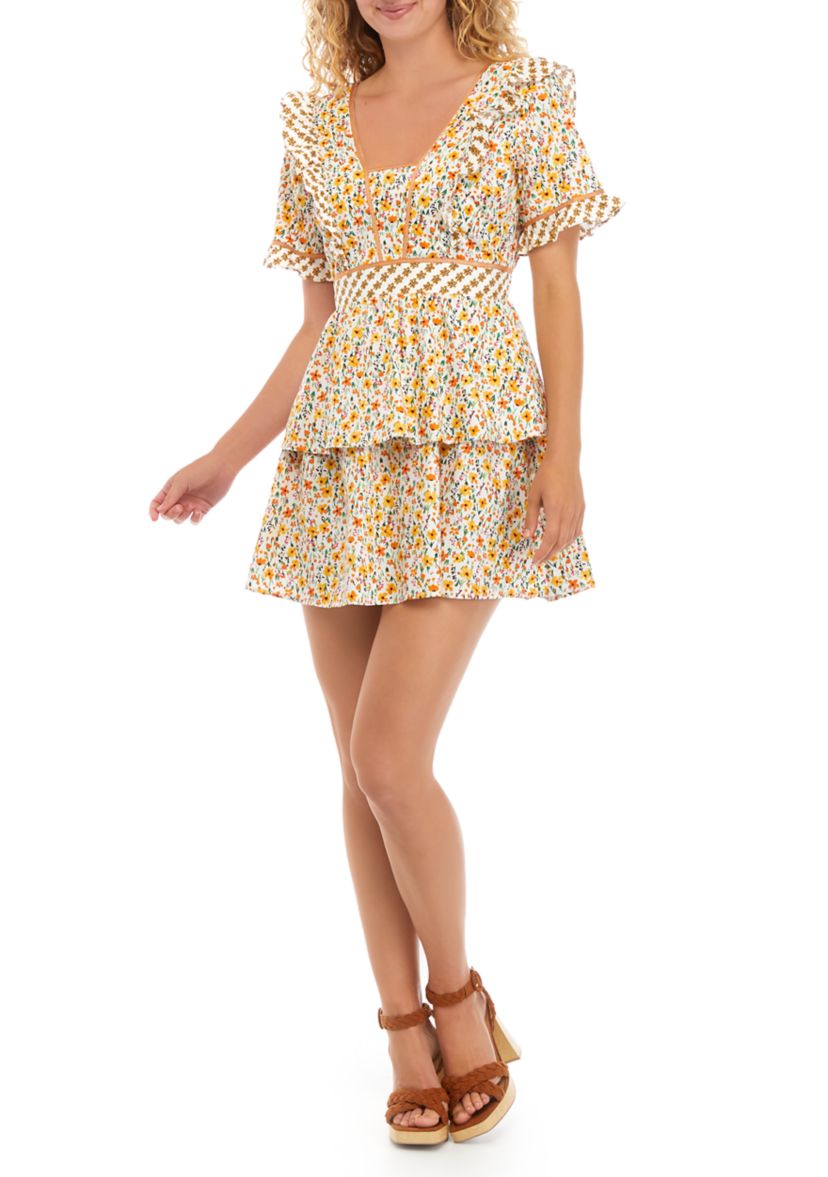 Womens Spring Sunrise Mini Dress