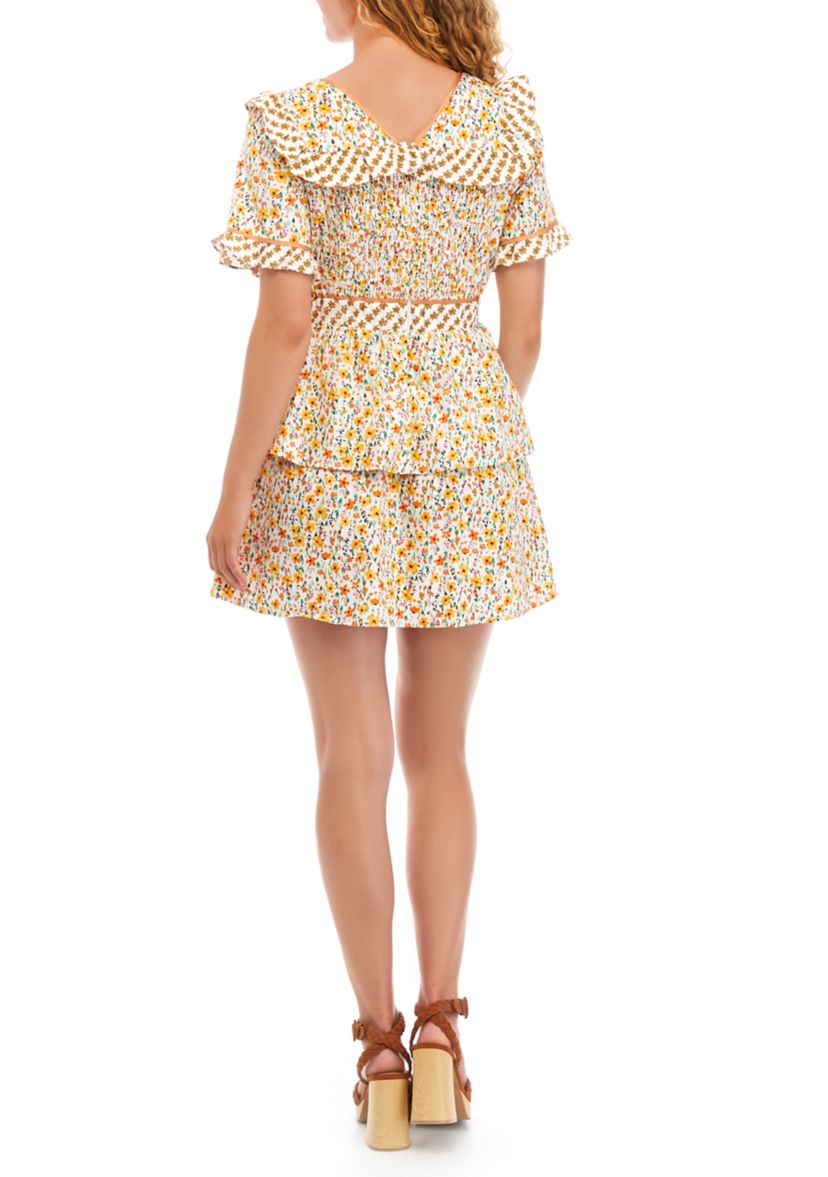 Womens Spring Sunrise Mini Dress